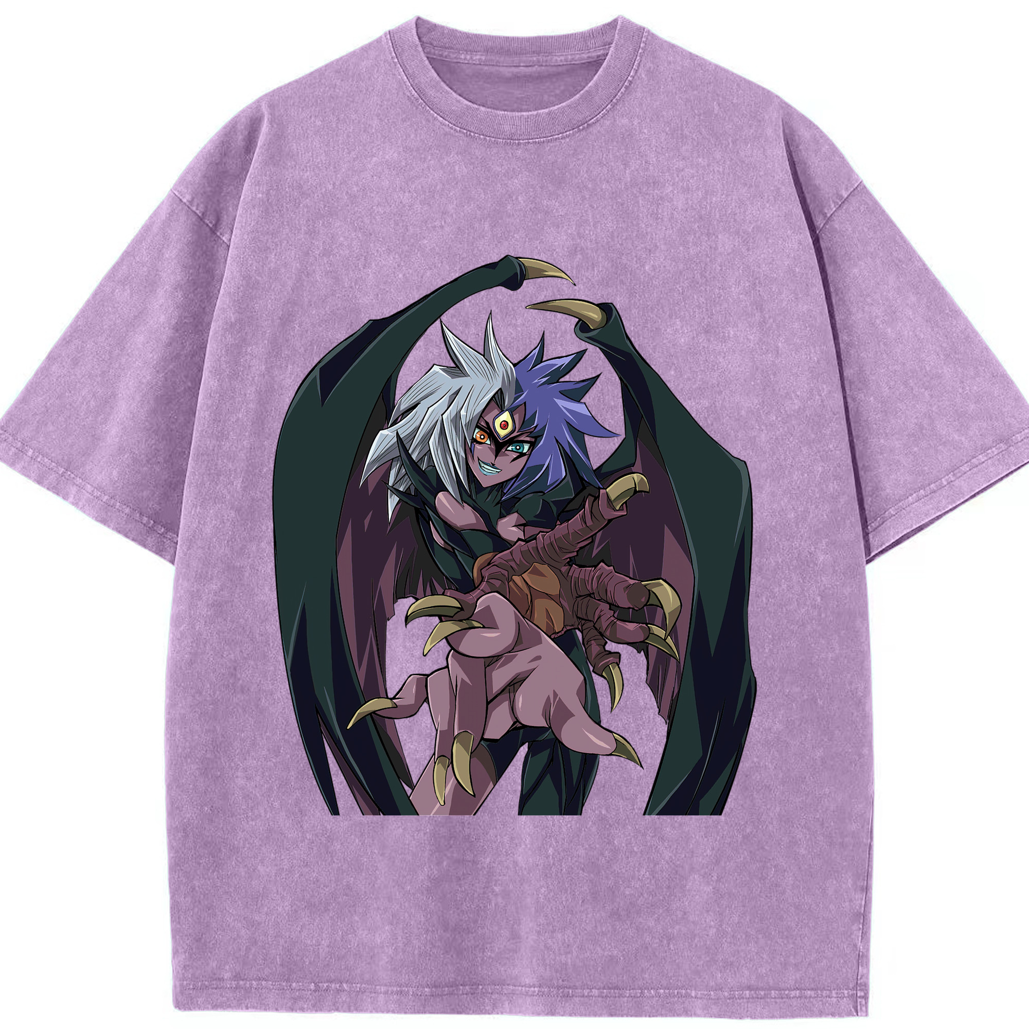 （画像用） 遊☆戯☆王 Yu-Gi-Oh! 綿100% ヴィンテージ風 半袖Tシャツ（フロントプリント）
