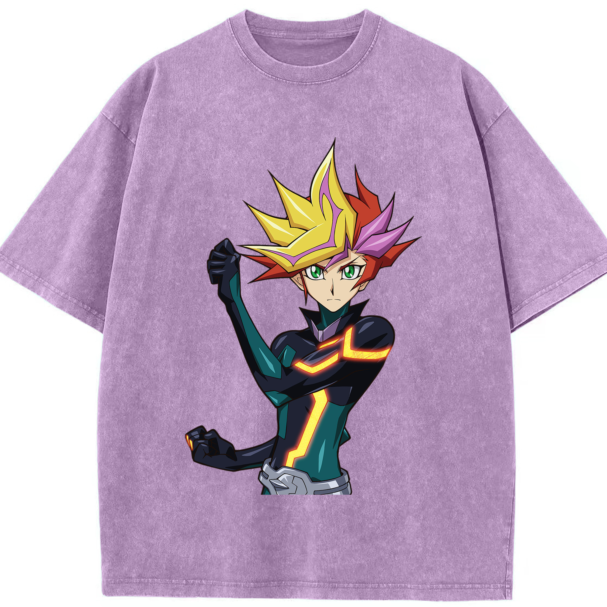 （画像用） 遊☆戯☆王 Yu-Gi-Oh! 綿100% ヴィンテージ風 半袖Tシャツ（フロントプリント）