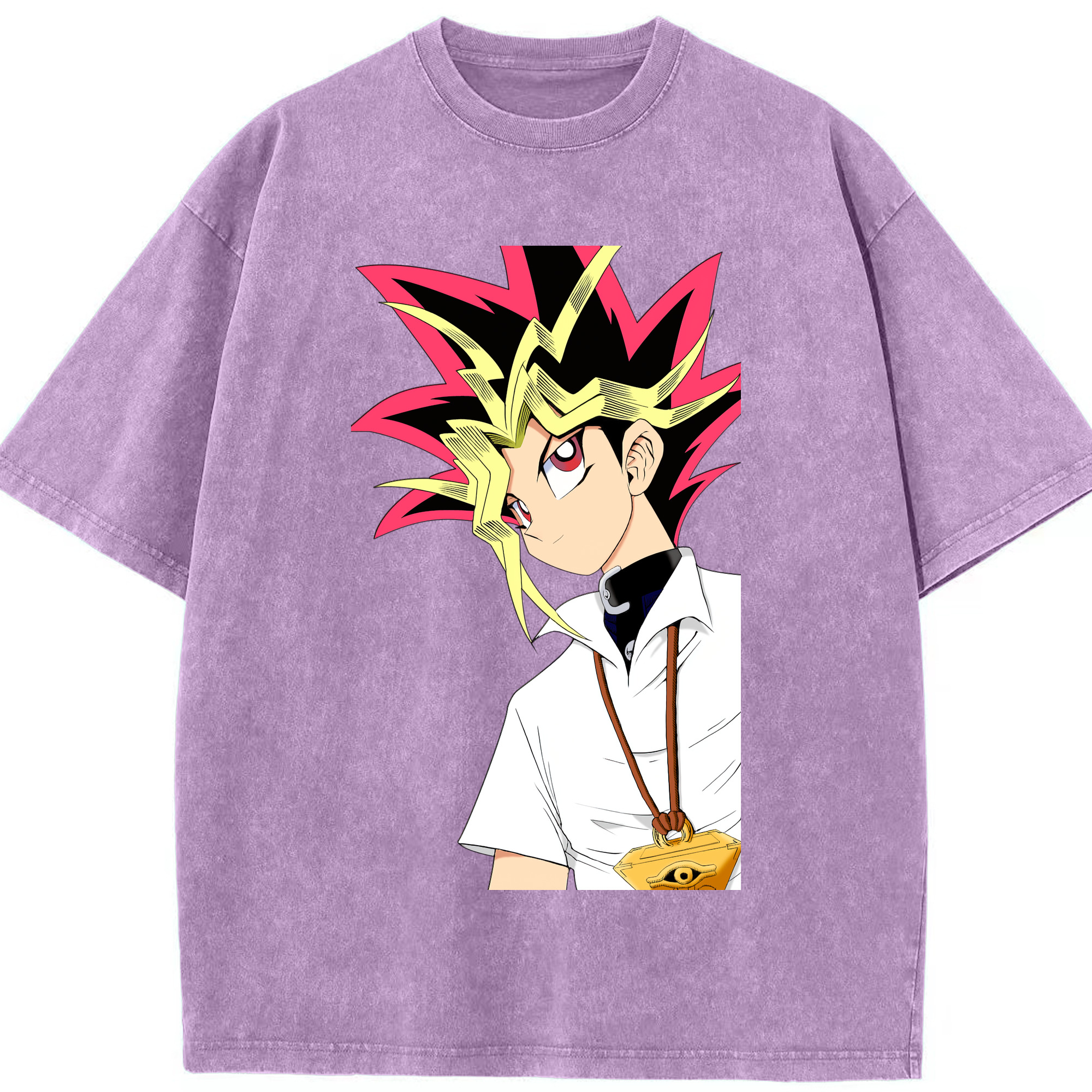 （画像用） 遊☆戯☆王 Yu-Gi-Oh! 綿100% ヴィンテージ風 半袖Tシャツ（フロントプリント）
