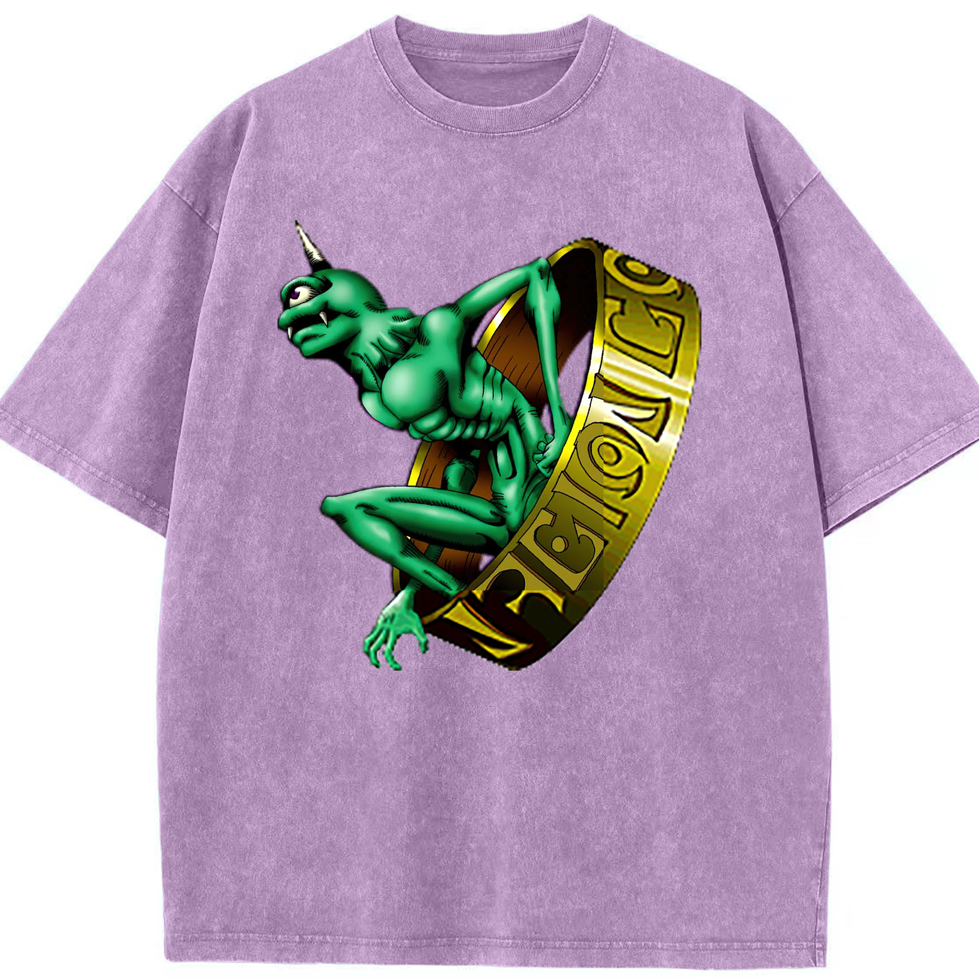 （画像用） 遊☆戯☆王 Yu-Gi-Oh! 綿100% ヴィンテージ風 半袖Tシャツ（フロントプリント）