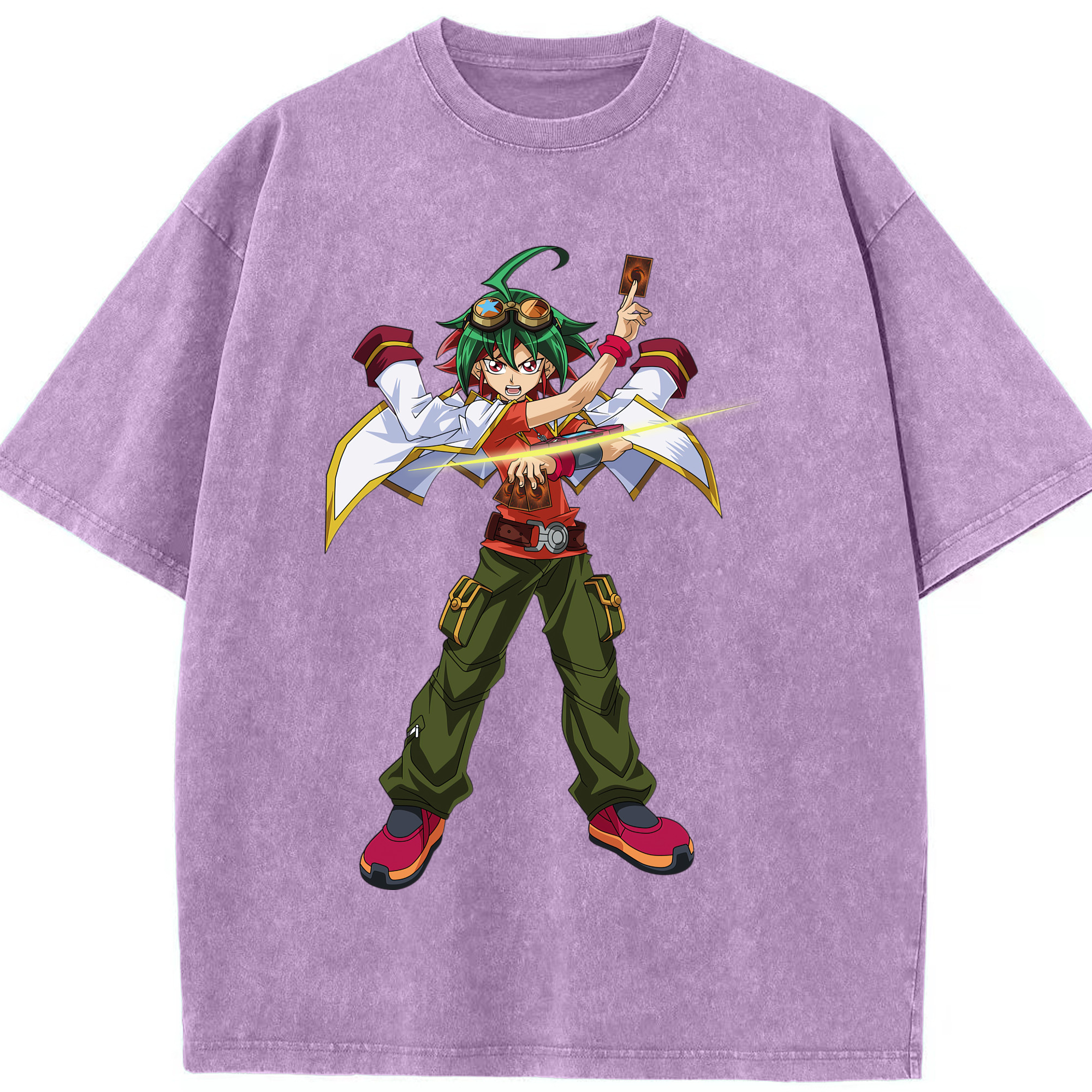 （画像用） 遊☆戯☆王 Yu-Gi-Oh! 綿100% ヴィンテージ風 半袖Tシャツ（フロントプリント）