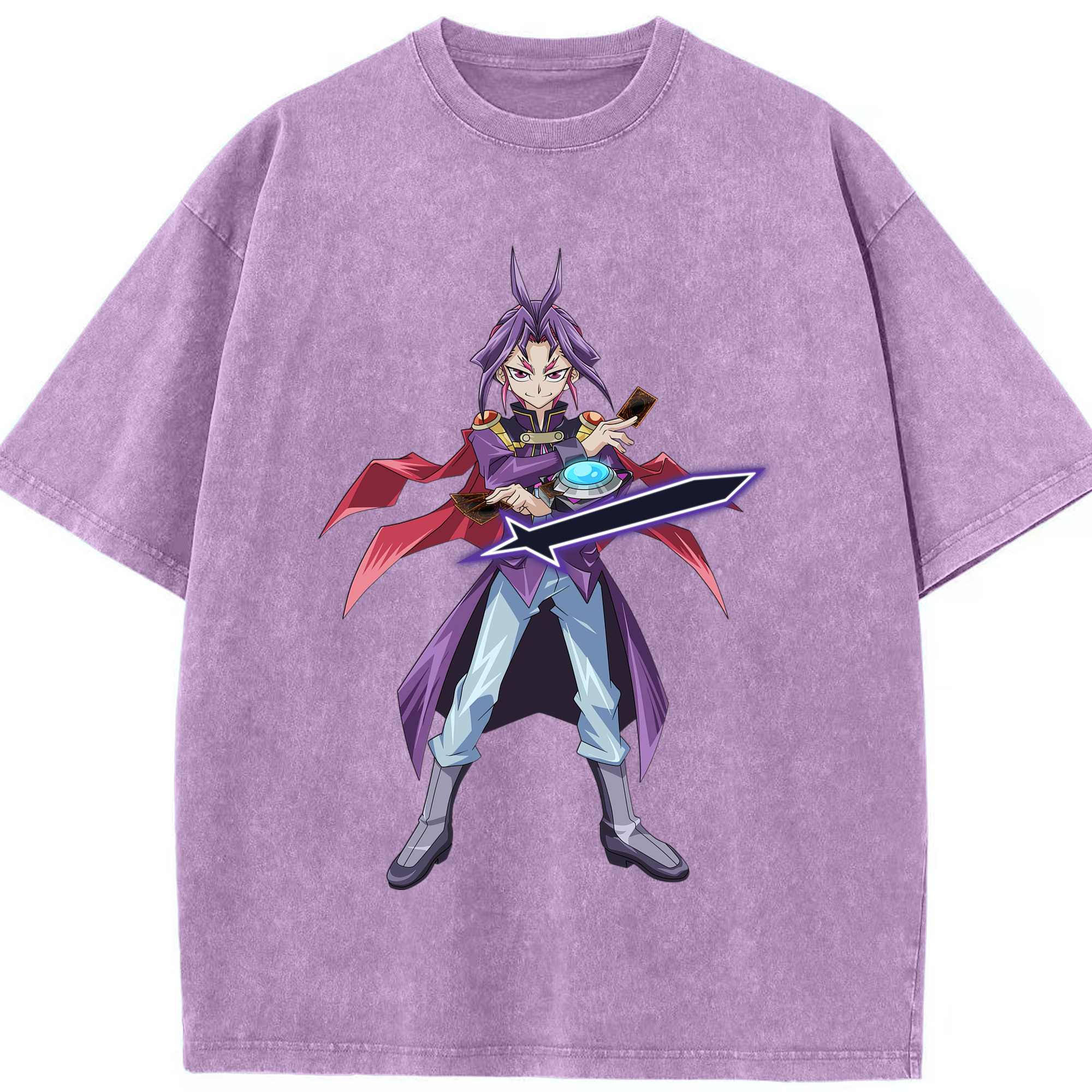 （画像用） 遊☆戯☆王 Yu-Gi-Oh! 綿100% ヴィンテージ風 半袖Tシャツ（フロントプリント）