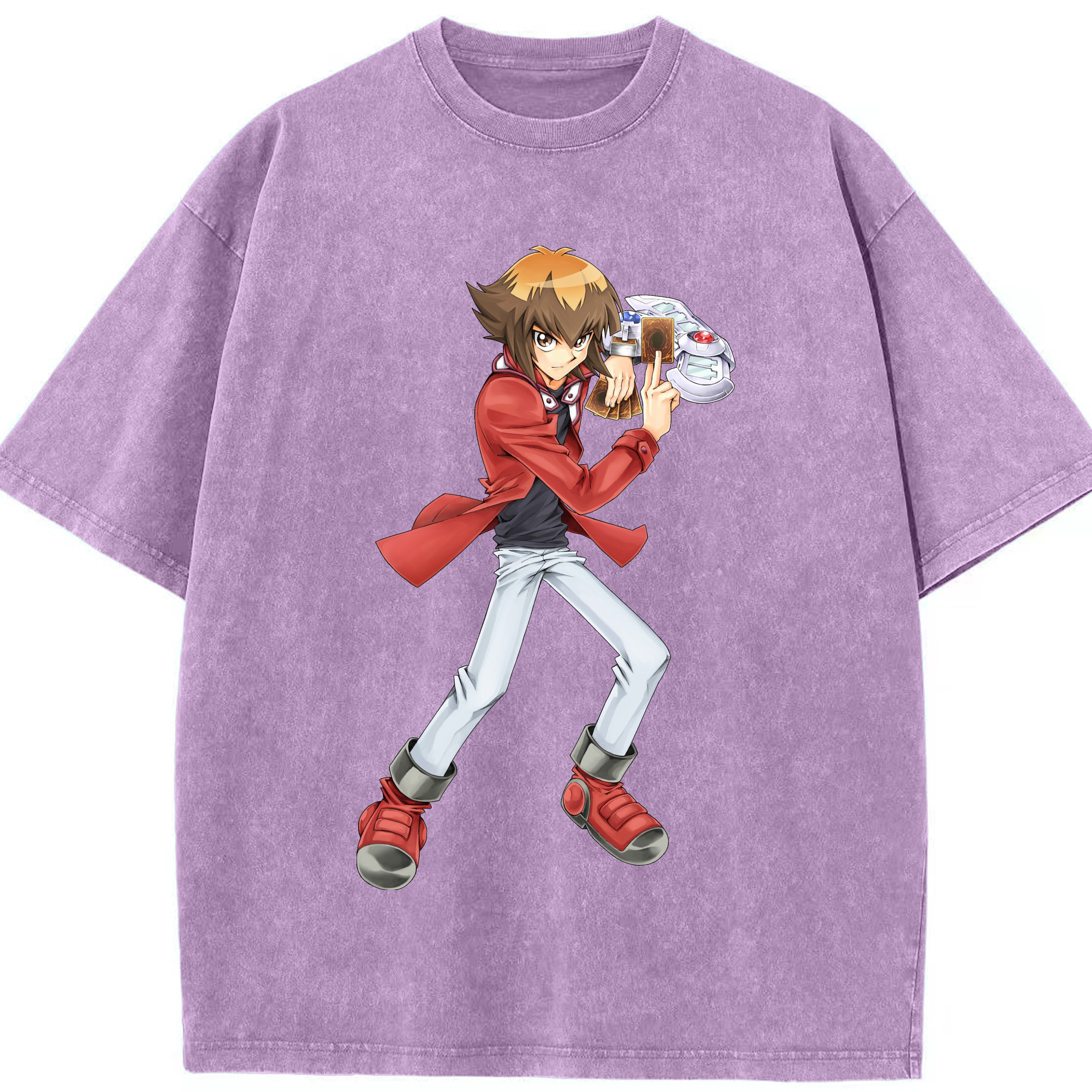 （画像用） 遊☆戯☆王 Yu-Gi-Oh! 綿100% ヴィンテージ風 半袖Tシャツ（フロントプリント）