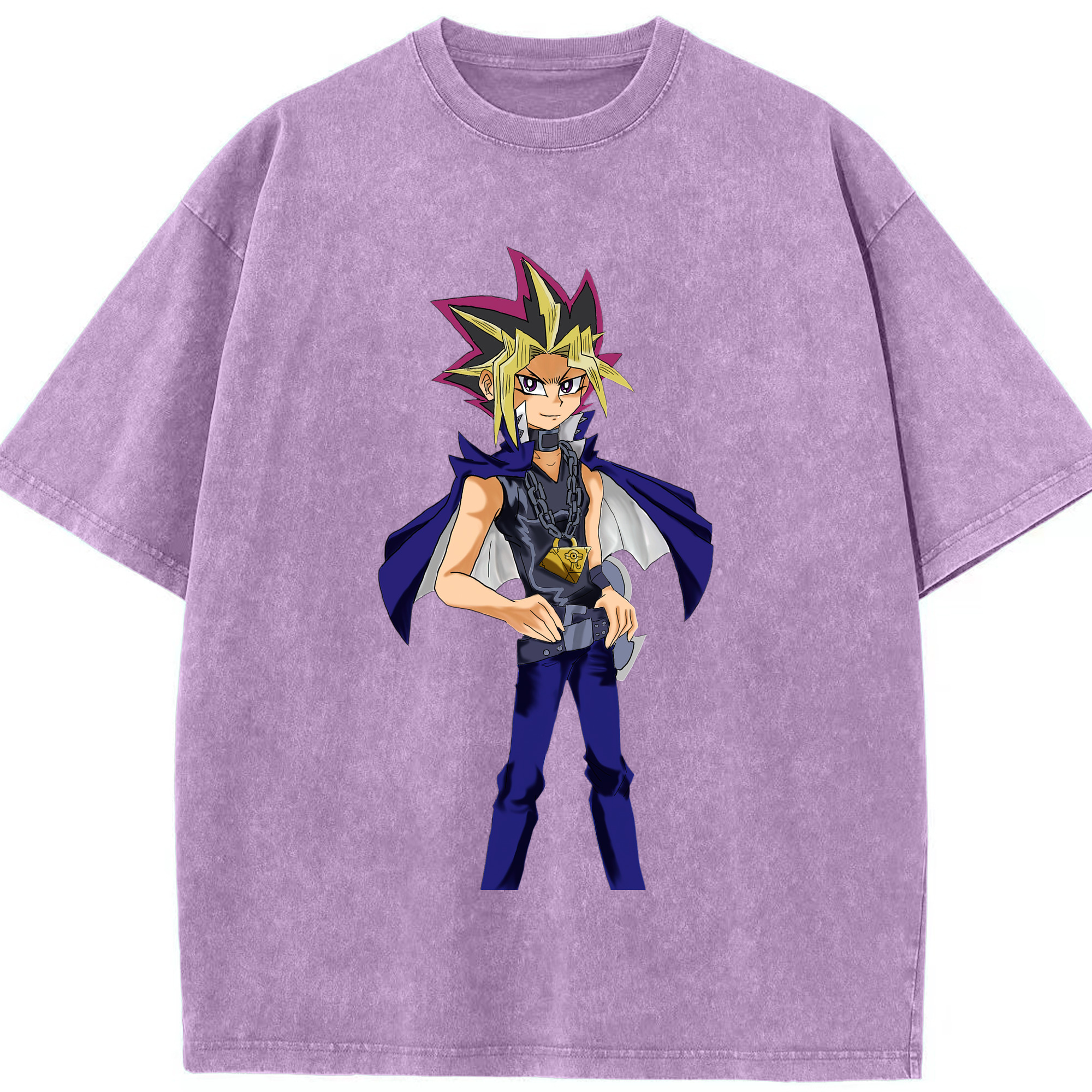 （画像用） 遊☆戯☆王 Yu-Gi-Oh! 綿100% ヴィンテージ風 半袖Tシャツ（フロントプリント）