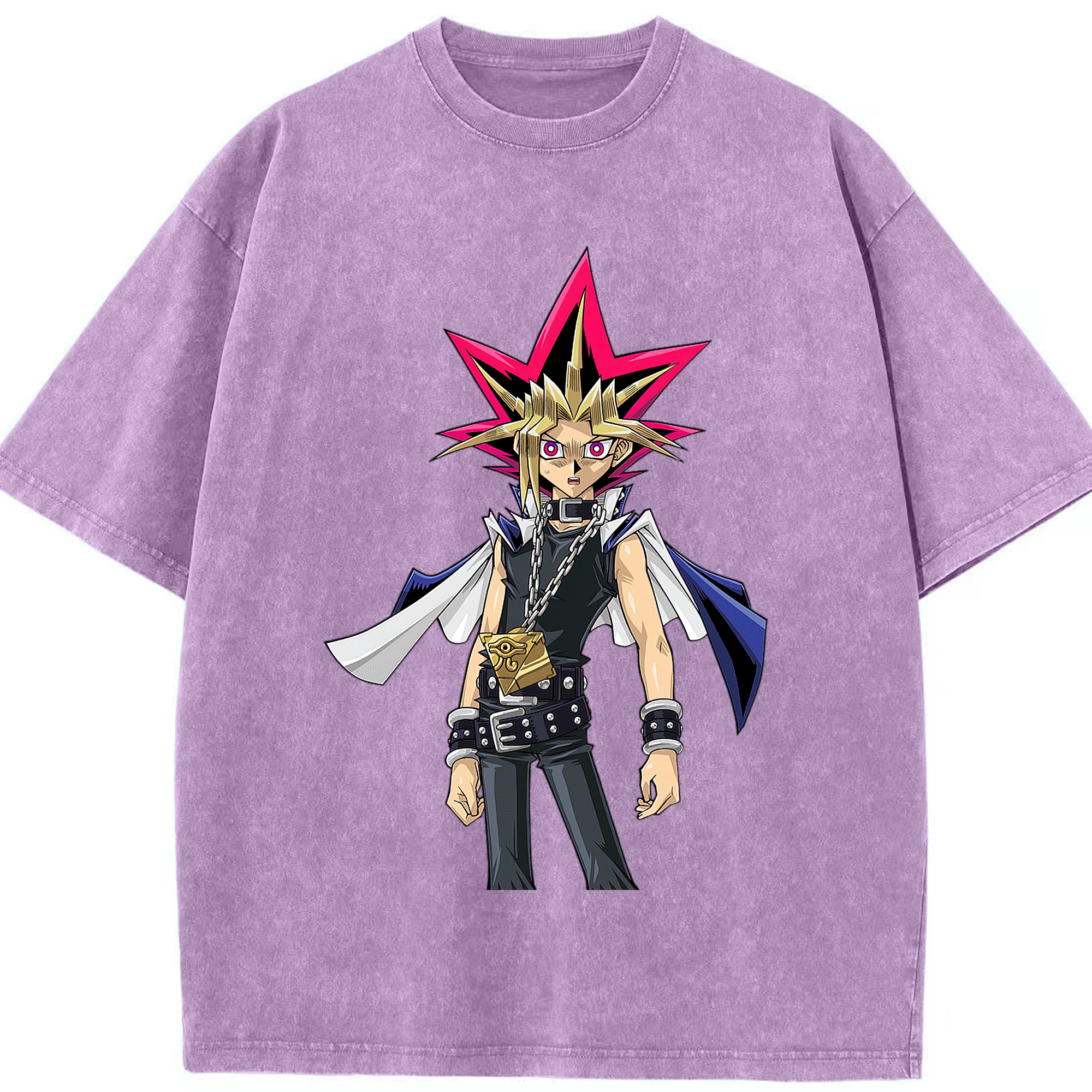 （画像用） 遊☆戯☆王 Yu-Gi-Oh! 綿100% ヴィンテージ風 半袖Tシャツ（フロントプリント）