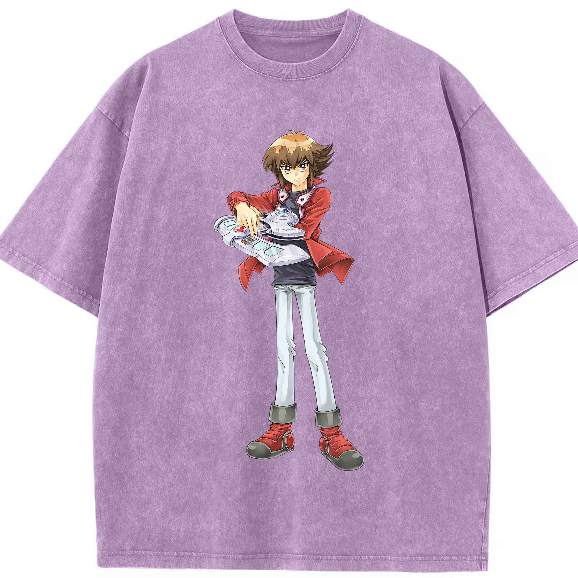 （画像用） 遊☆戯☆王 Yu-Gi-Oh! 綿100% ヴィンテージ風 半袖Tシャツ（フロントプリント）