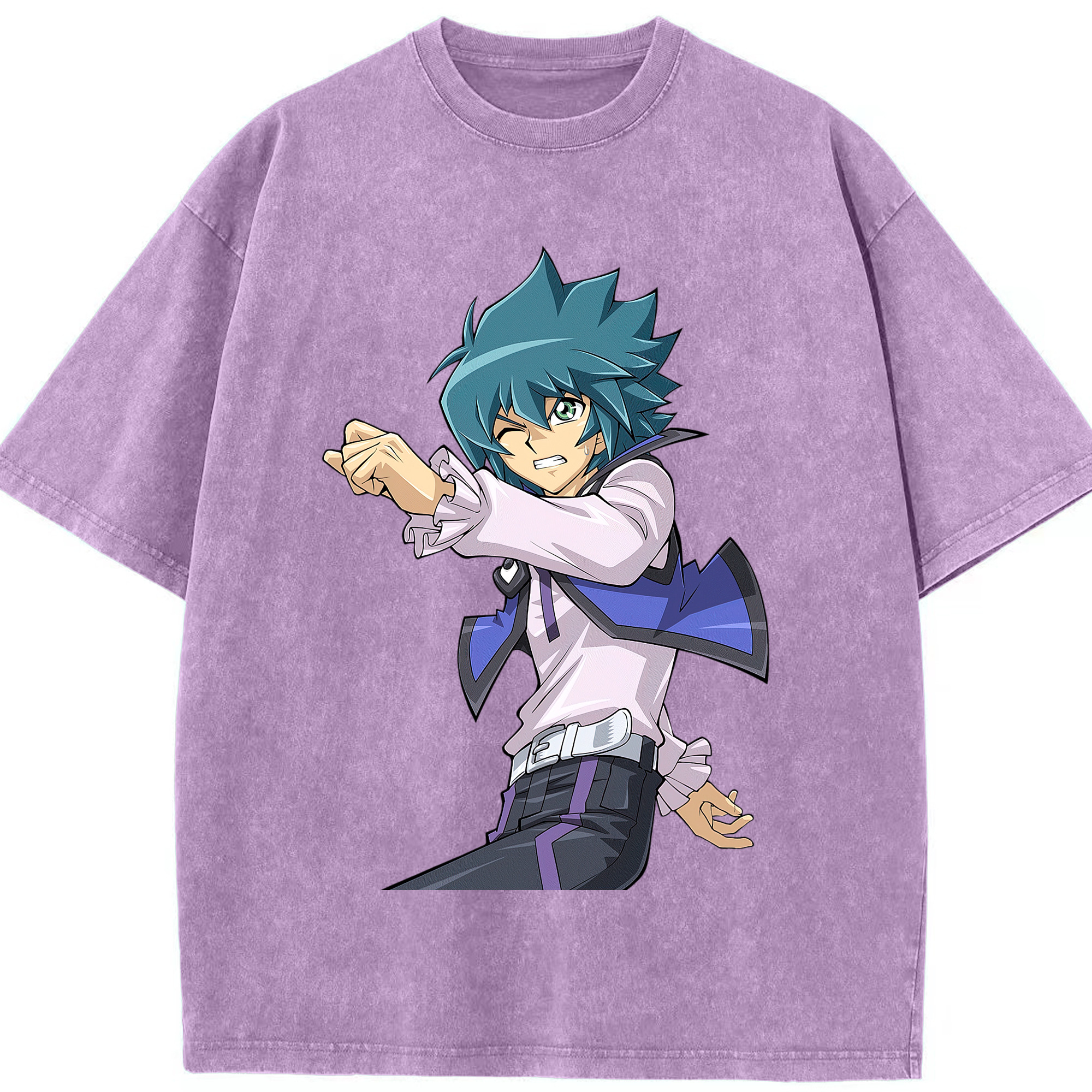 （画像用） 遊☆戯☆王 Yu-Gi-Oh! 綿100% ヴィンテージ風 半袖Tシャツ（フロントプリント）