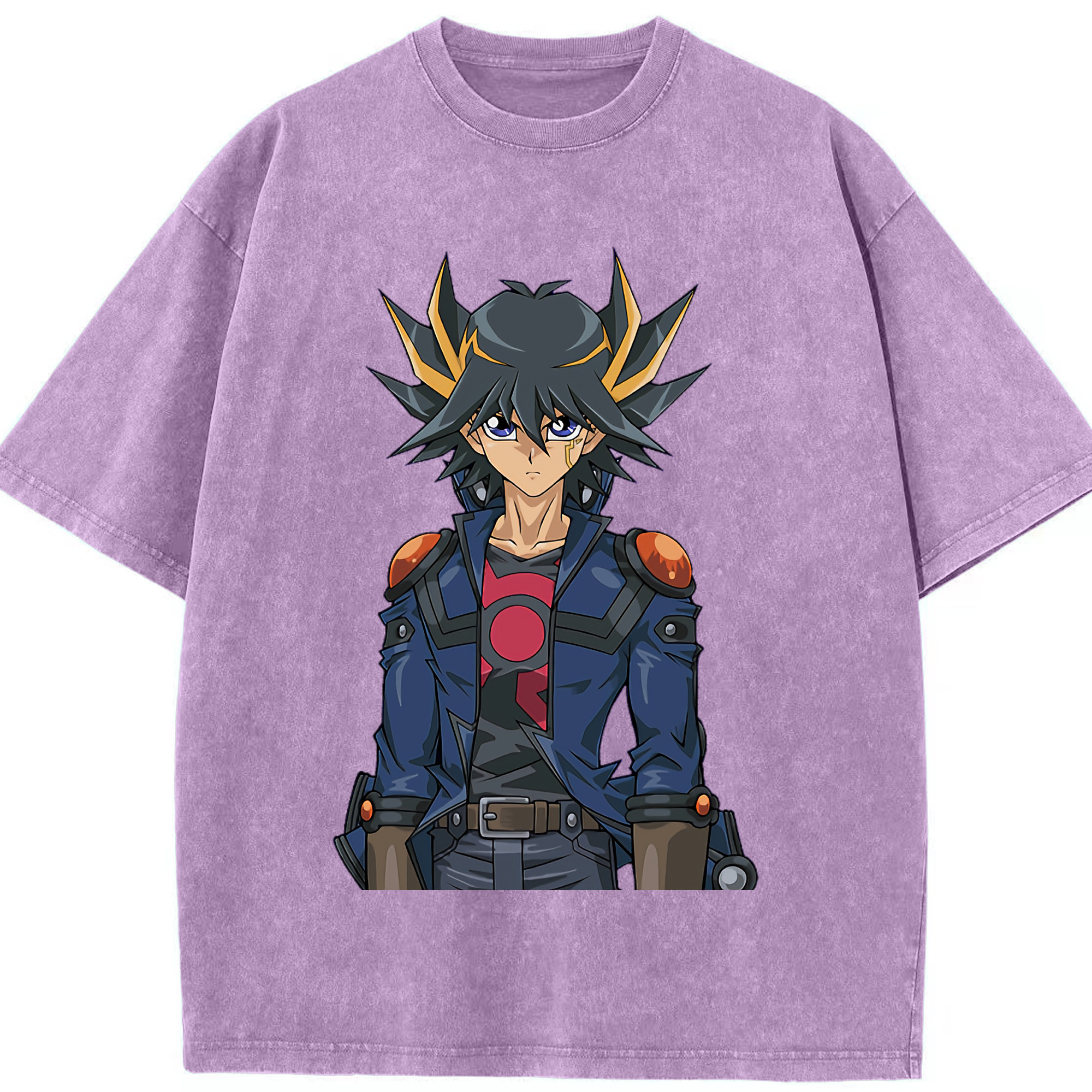 （画像用） 遊☆戯☆王 Yu-Gi-Oh! 綿100% ヴィンテージ風 半袖Tシャツ（フロントプリント）