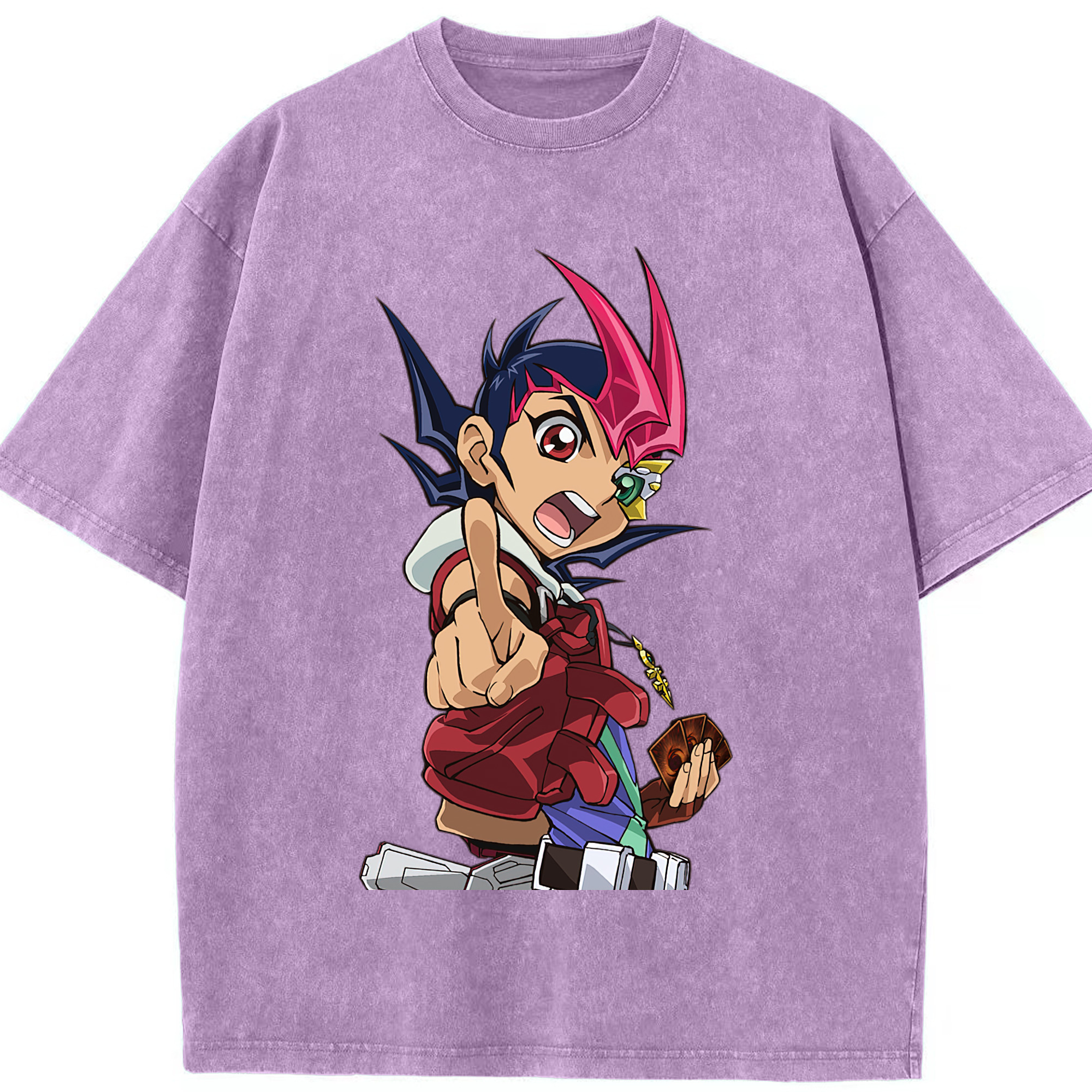（画像用） 遊☆戯☆王 Yu-Gi-Oh! 綿100% ヴィンテージ風 半袖Tシャツ（フロントプリント）