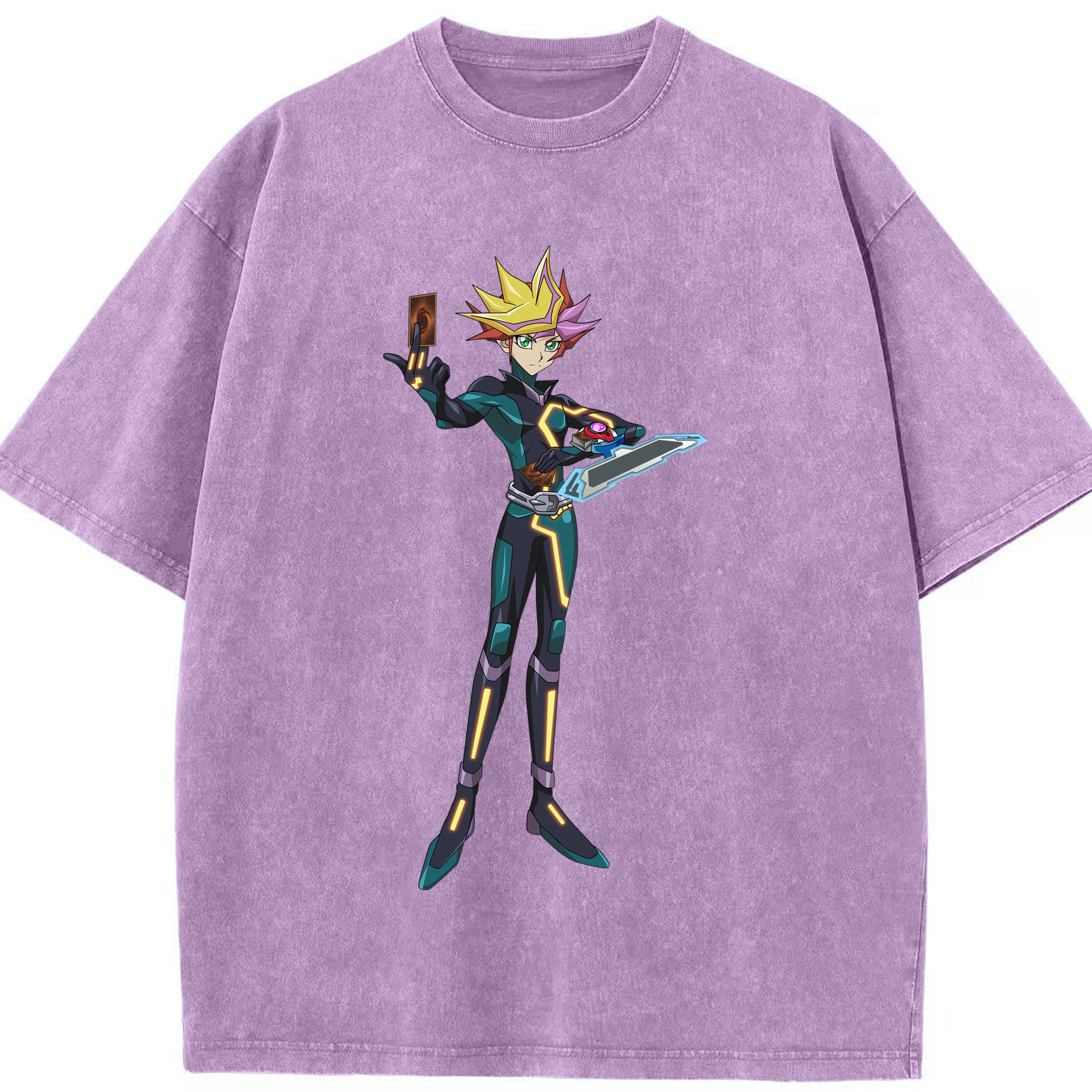 （画像用） 遊☆戯☆王 Yu-Gi-Oh! 綿100% ヴィンテージ風 半袖Tシャツ（フロントプリント）