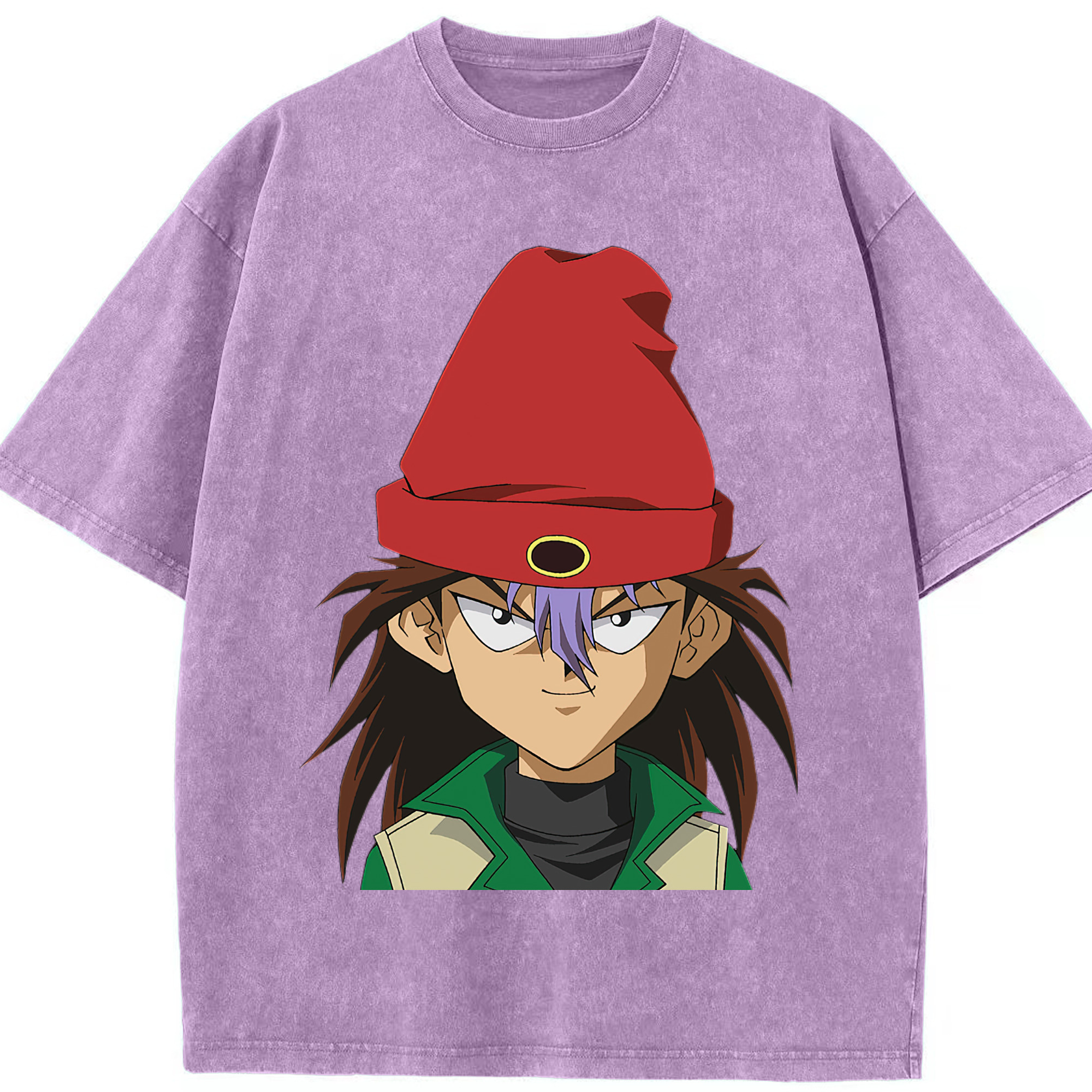 （画像用） 遊☆戯☆王 Yu-Gi-Oh! 綿100% ヴィンテージ風 半袖Tシャツ（フロントプリント）