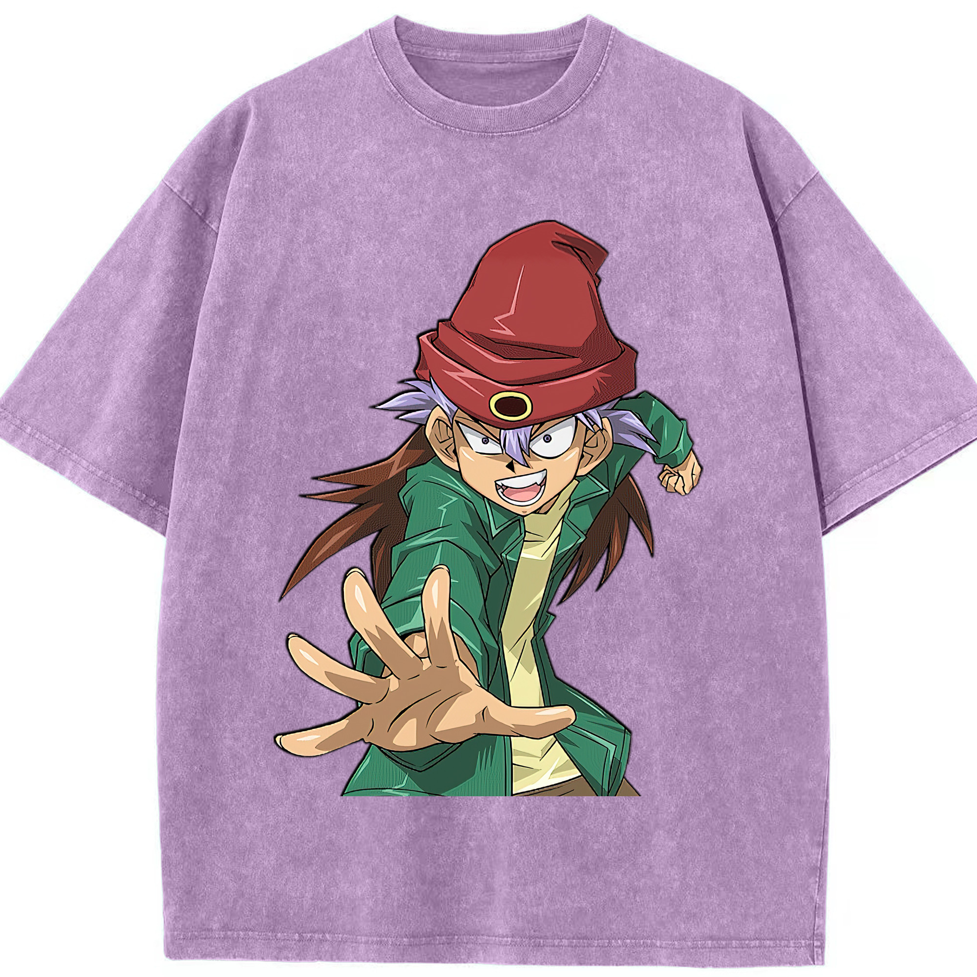 （画像用） 遊☆戯☆王 Yu-Gi-Oh! 綿100% ヴィンテージ風 半袖Tシャツ（フロントプリント）