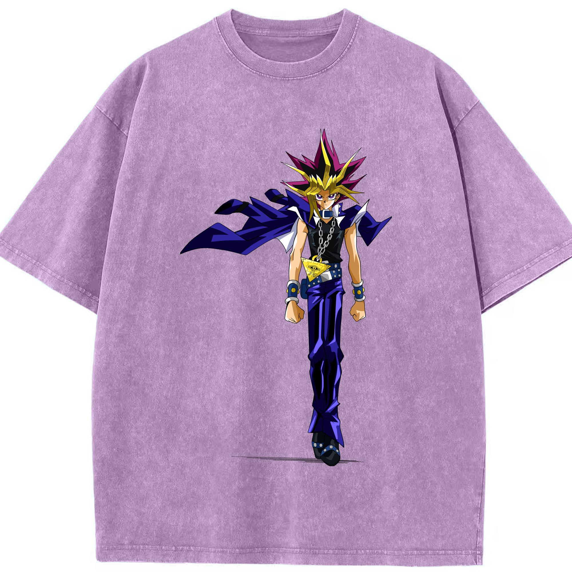 （画像用） 遊☆戯☆王 Yu-Gi-Oh! 綿100% ヴィンテージ風 半袖Tシャツ（フロントプリント）