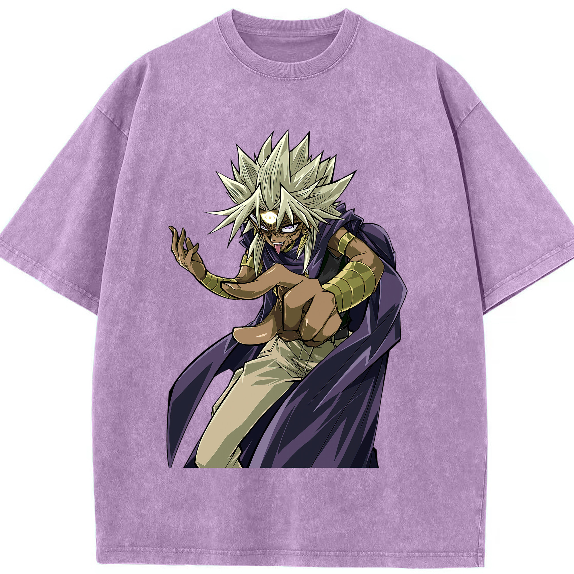 （画像用） 遊☆戯☆王 Yu-Gi-Oh! 綿100% ヴィンテージ風 半袖Tシャツ（フロントプリント）