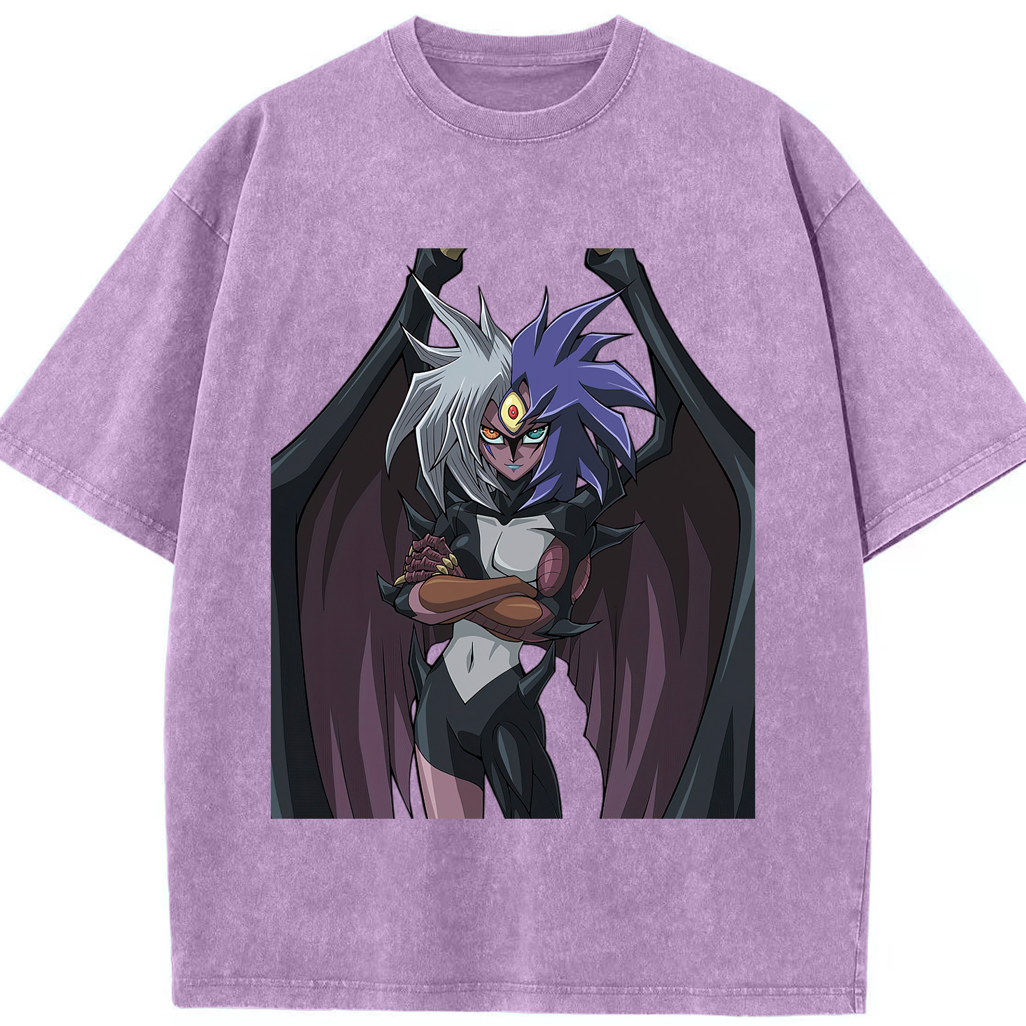 （画像用） 遊☆戯☆王 Yu-Gi-Oh! 綿100% ヴィンテージ風 半袖Tシャツ（フロントプリント）