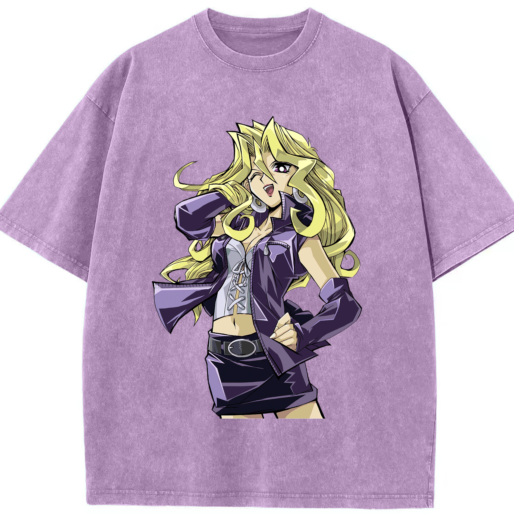 （画像用） 遊☆戯☆王 Yu-Gi-Oh! 綿100% ヴィンテージ風 半袖Tシャツ（フロントプリント）
