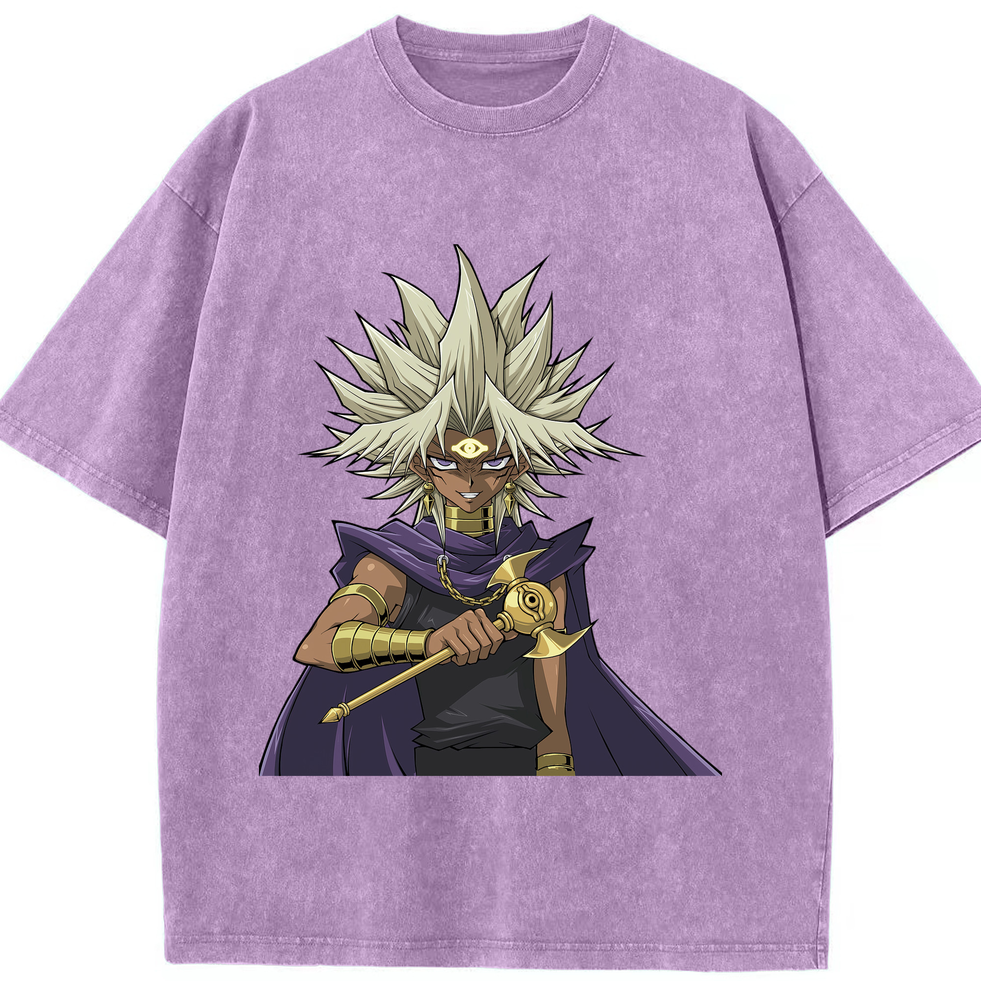 （画像用） 遊☆戯☆王 Yu-Gi-Oh! 綿100% ヴィンテージ風 半袖Tシャツ（フロントプリント）
