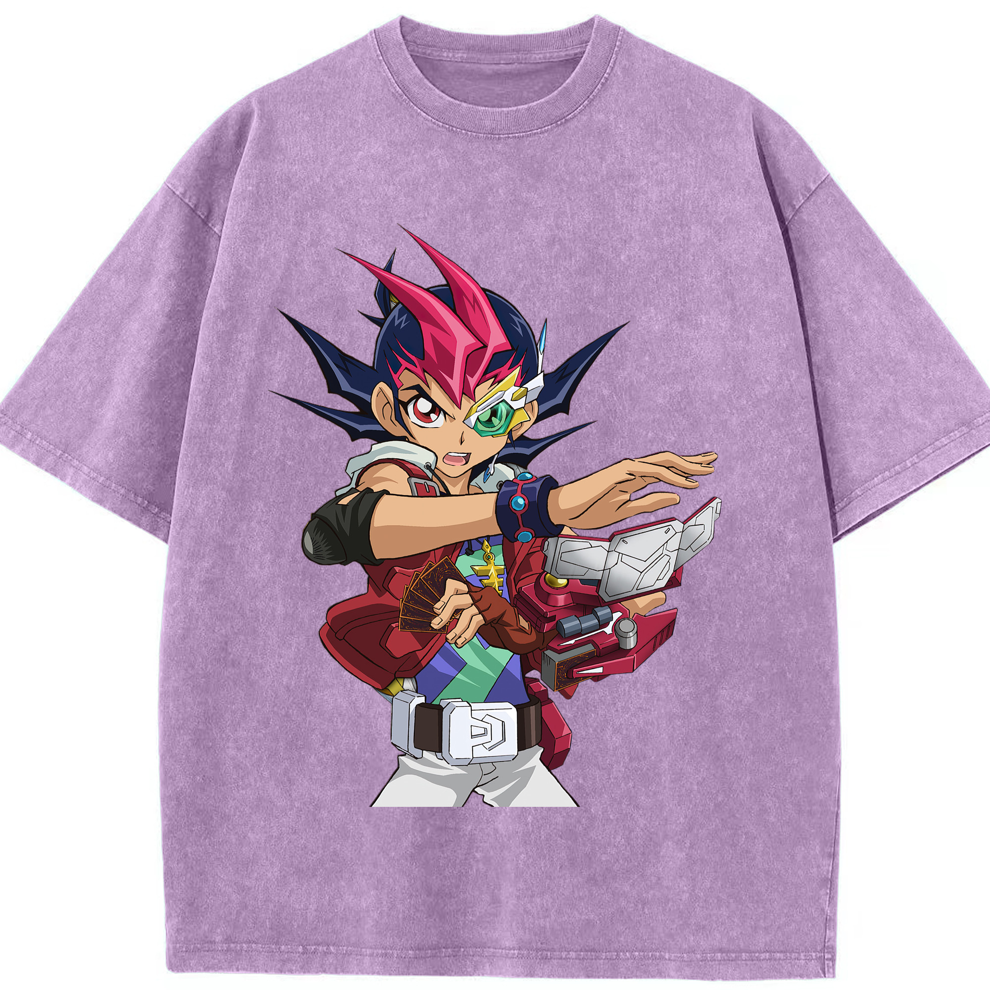 （画像用） 遊☆戯☆王 Yu-Gi-Oh! 綿100% ヴィンテージ風 半袖Tシャツ（フロントプリント）
