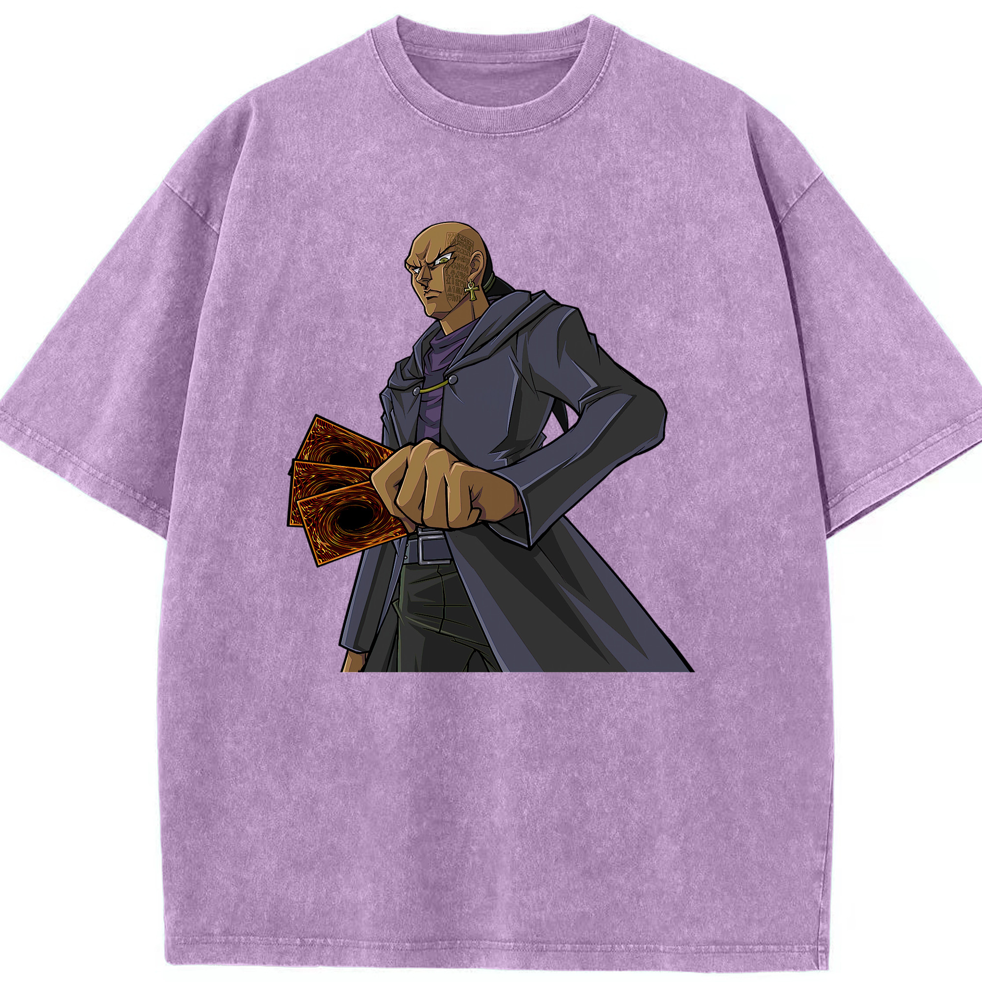 （画像用） 遊☆戯☆王 Yu-Gi-Oh! 綿100% ヴィンテージ風 半袖Tシャツ（フロントプリント）