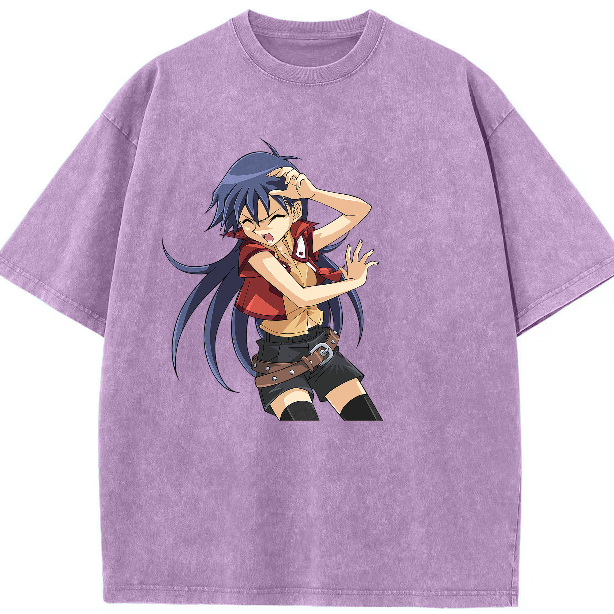 （画像用） 遊☆戯☆王 Yu-Gi-Oh! 綿100% ヴィンテージ風 半袖Tシャツ（フロントプリント）