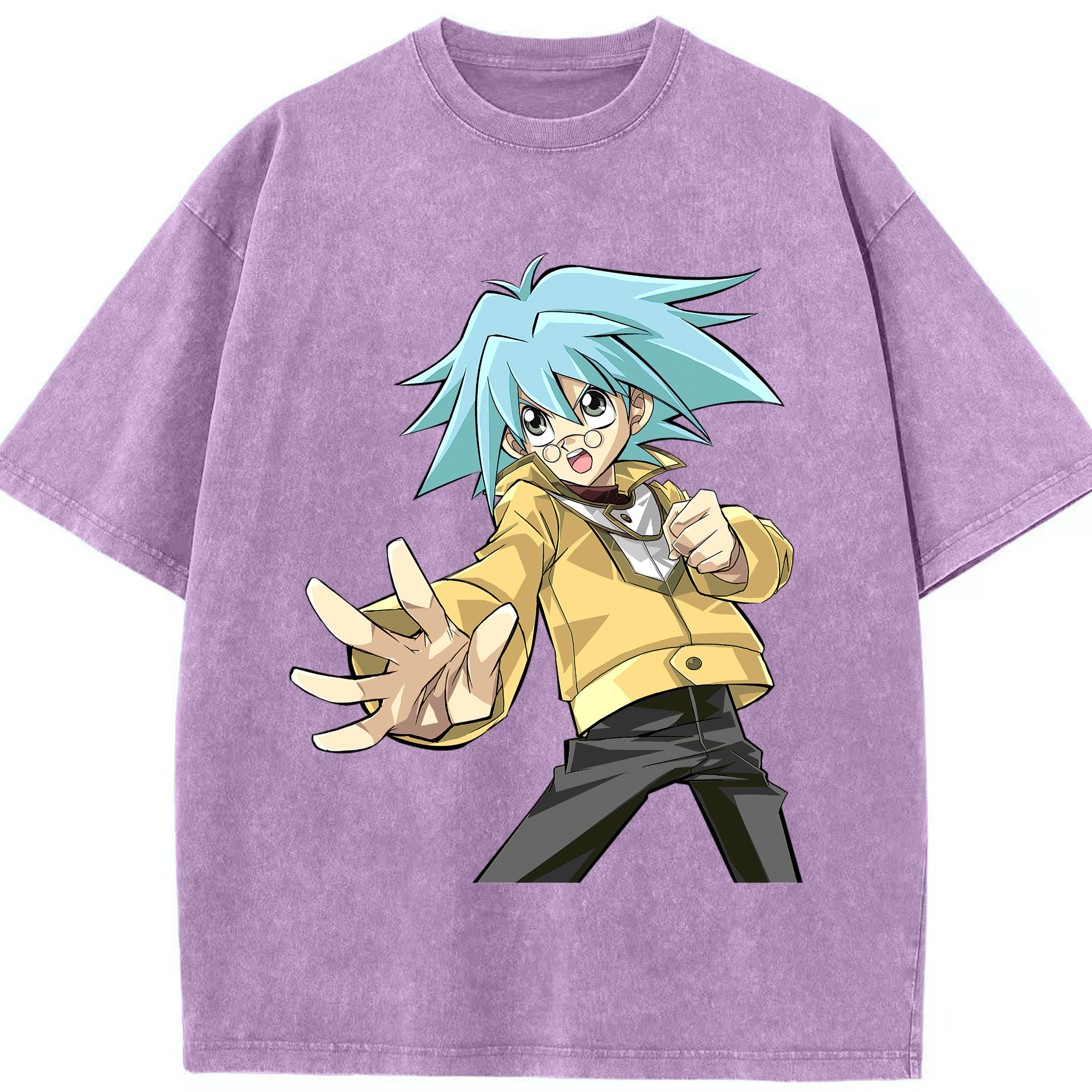 （画像用） 遊☆戯☆王 Yu-Gi-Oh! 綿100% ヴィンテージ風 半袖Tシャツ（フロントプリント）