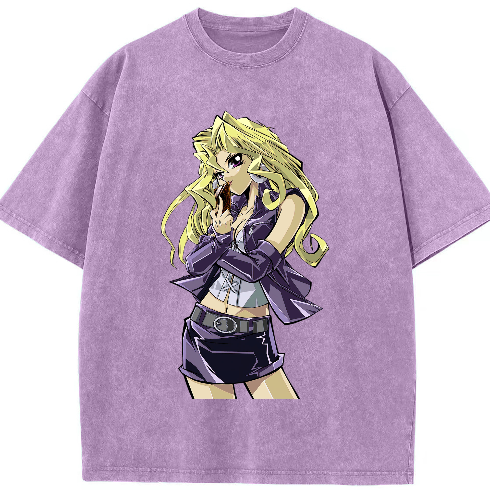 （画像用） 遊☆戯☆王 Yu-Gi-Oh! 綿100% ヴィンテージ風 半袖Tシャツ（フロントプリント）