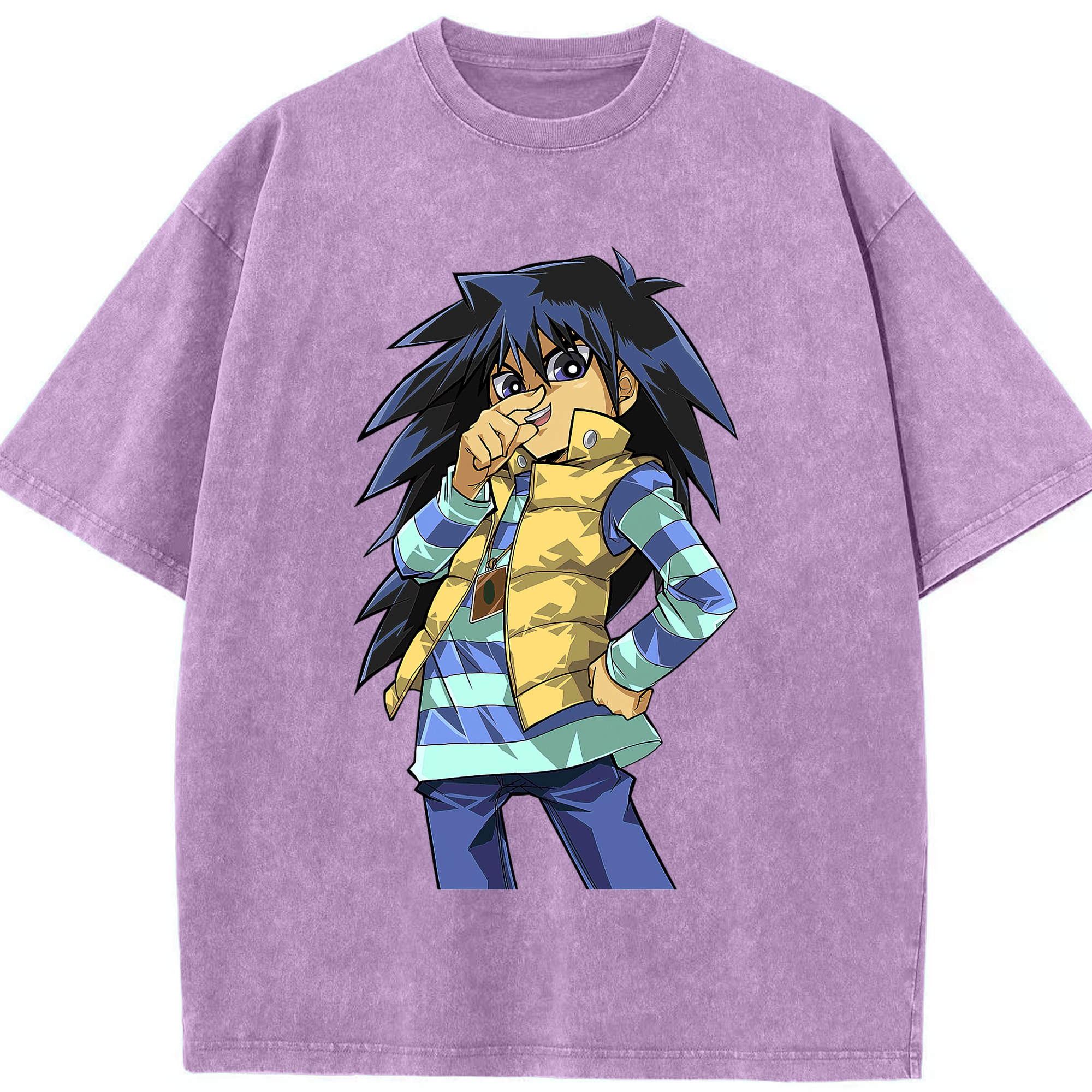 （画像用） 遊☆戯☆王 Yu-Gi-Oh! 綿100% ヴィンテージ風 半袖Tシャツ（フロントプリント）