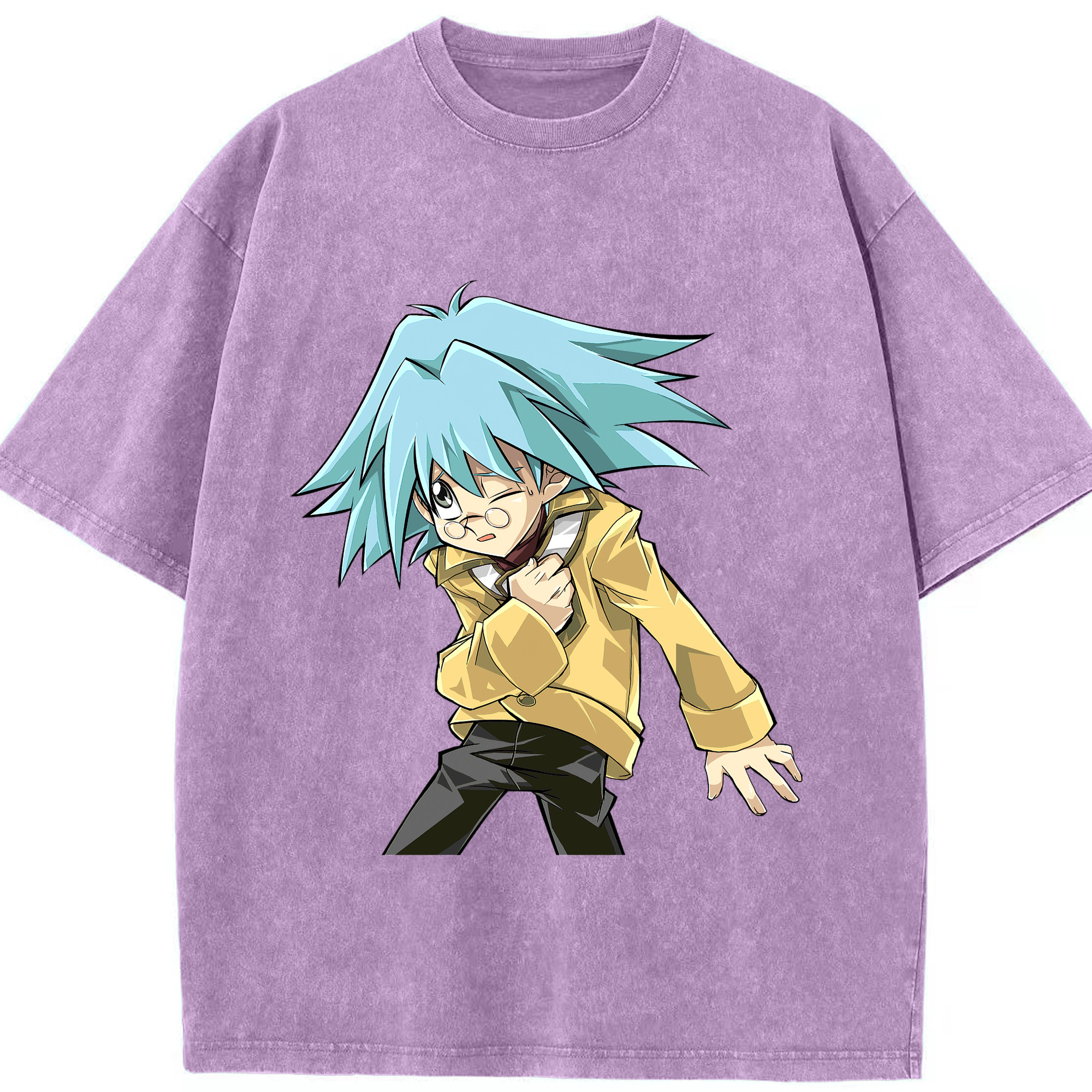 （画像用） 遊☆戯☆王 Yu-Gi-Oh! 綿100% ヴィンテージ風 半袖Tシャツ（フロントプリント）