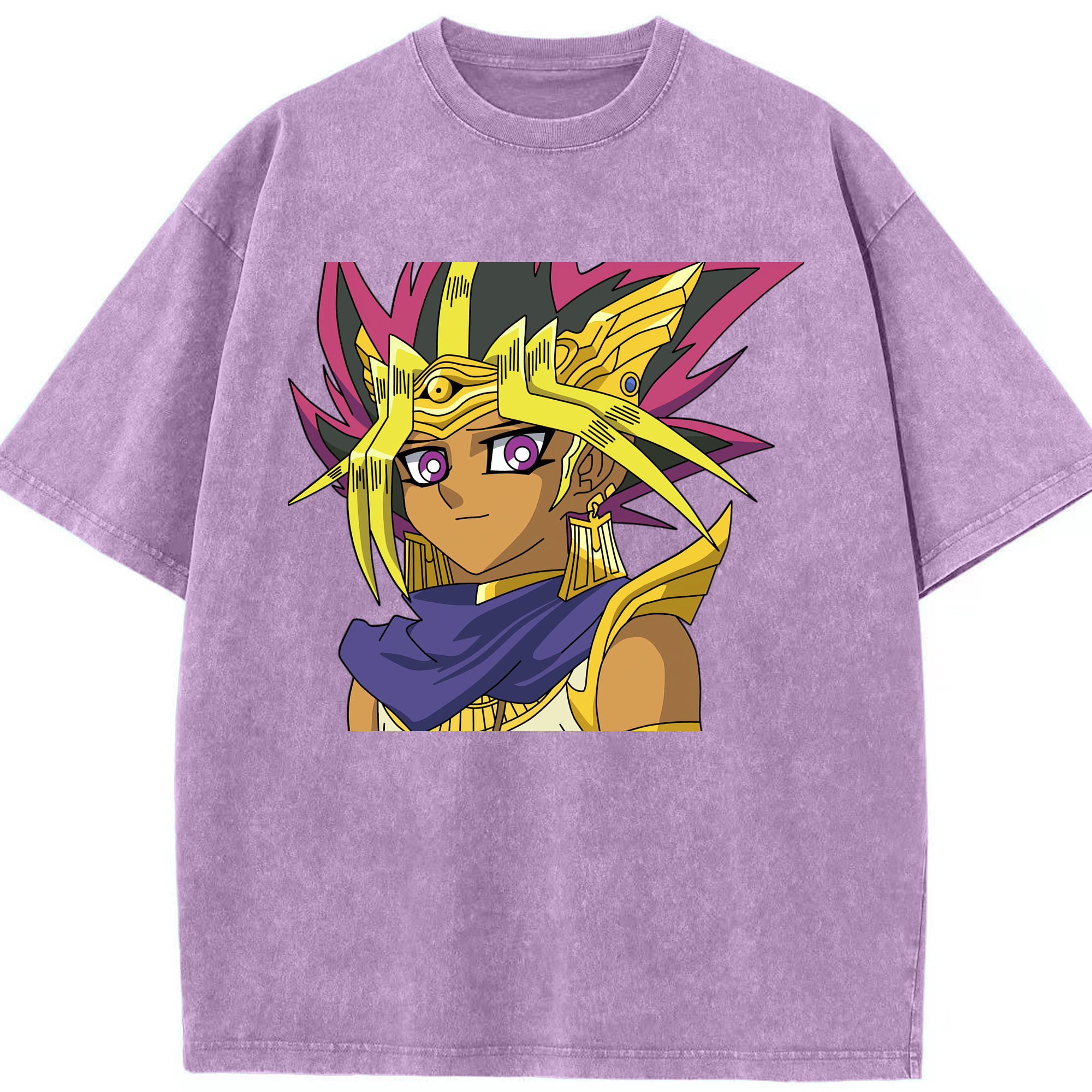 （画像用） 遊☆戯☆王 Yu-Gi-Oh! 綿100% ヴィンテージ風 半袖Tシャツ（フロントプリント）