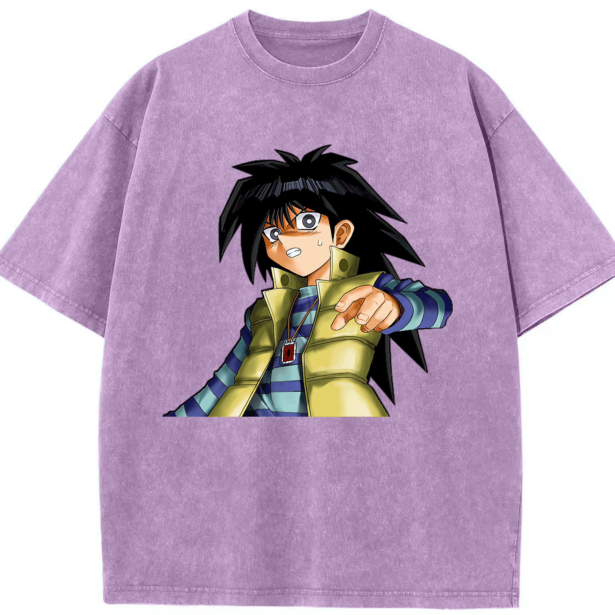 （画像用） 遊☆戯☆王 Yu-Gi-Oh! 綿100% ヴィンテージ風 半袖Tシャツ（フロントプリント）