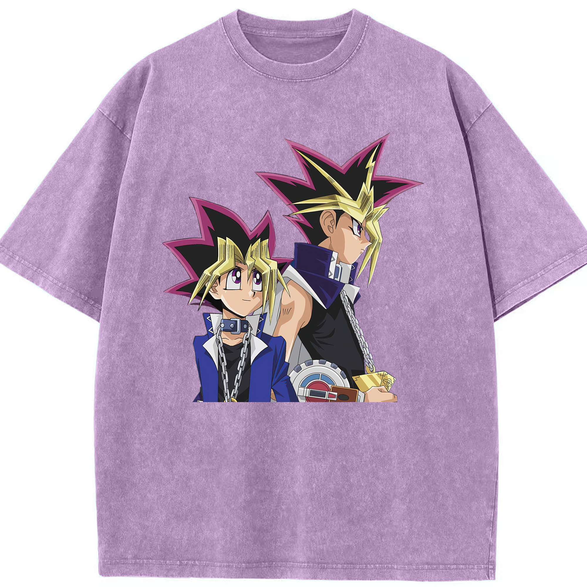 （画像用） 遊☆戯☆王 Yu-Gi-Oh! 綿100% ヴィンテージ風 半袖Tシャツ（フロントプリント）