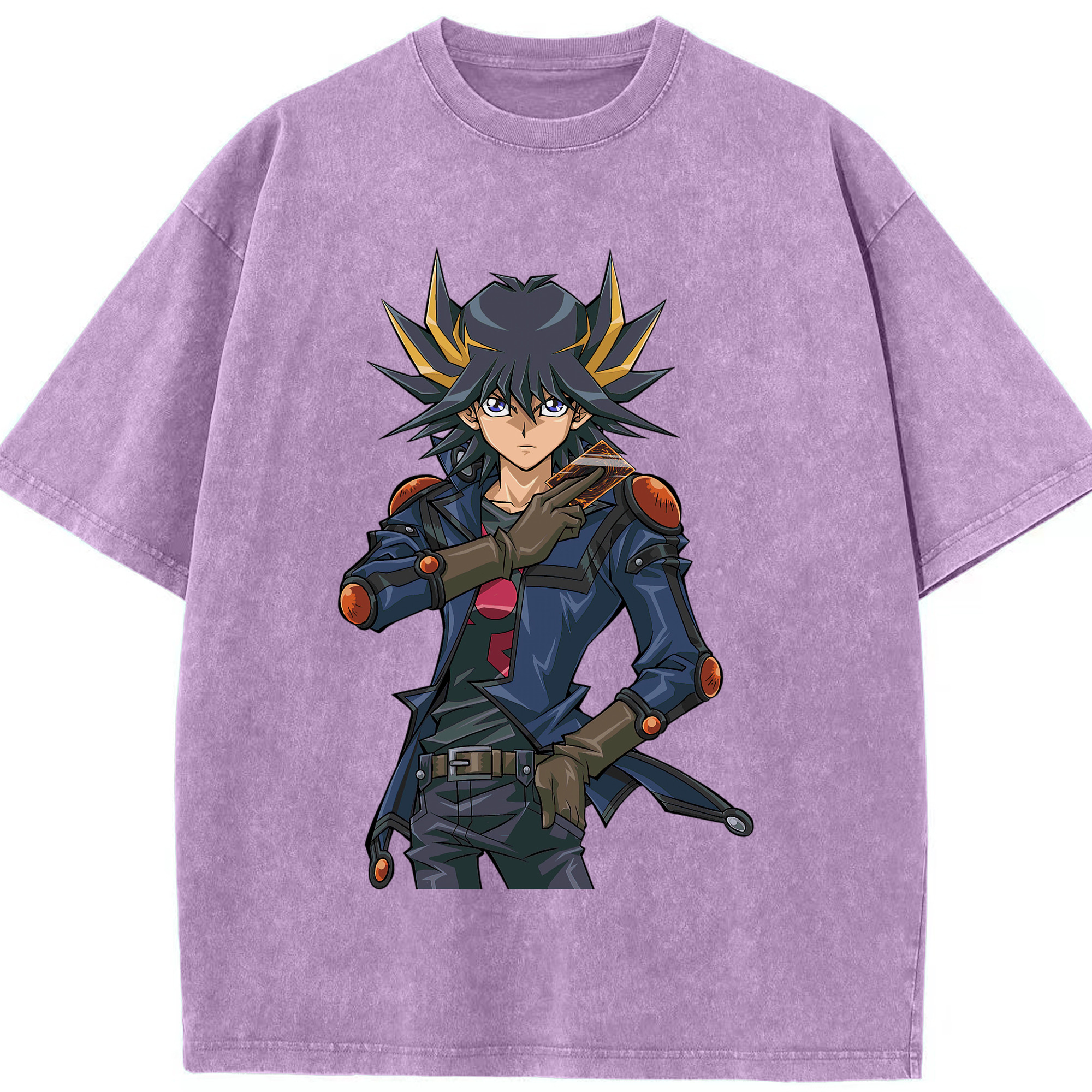 （画像用） 遊☆戯☆王 Yu-Gi-Oh! 綿100% ヴィンテージ風 半袖Tシャツ（フロントプリント）