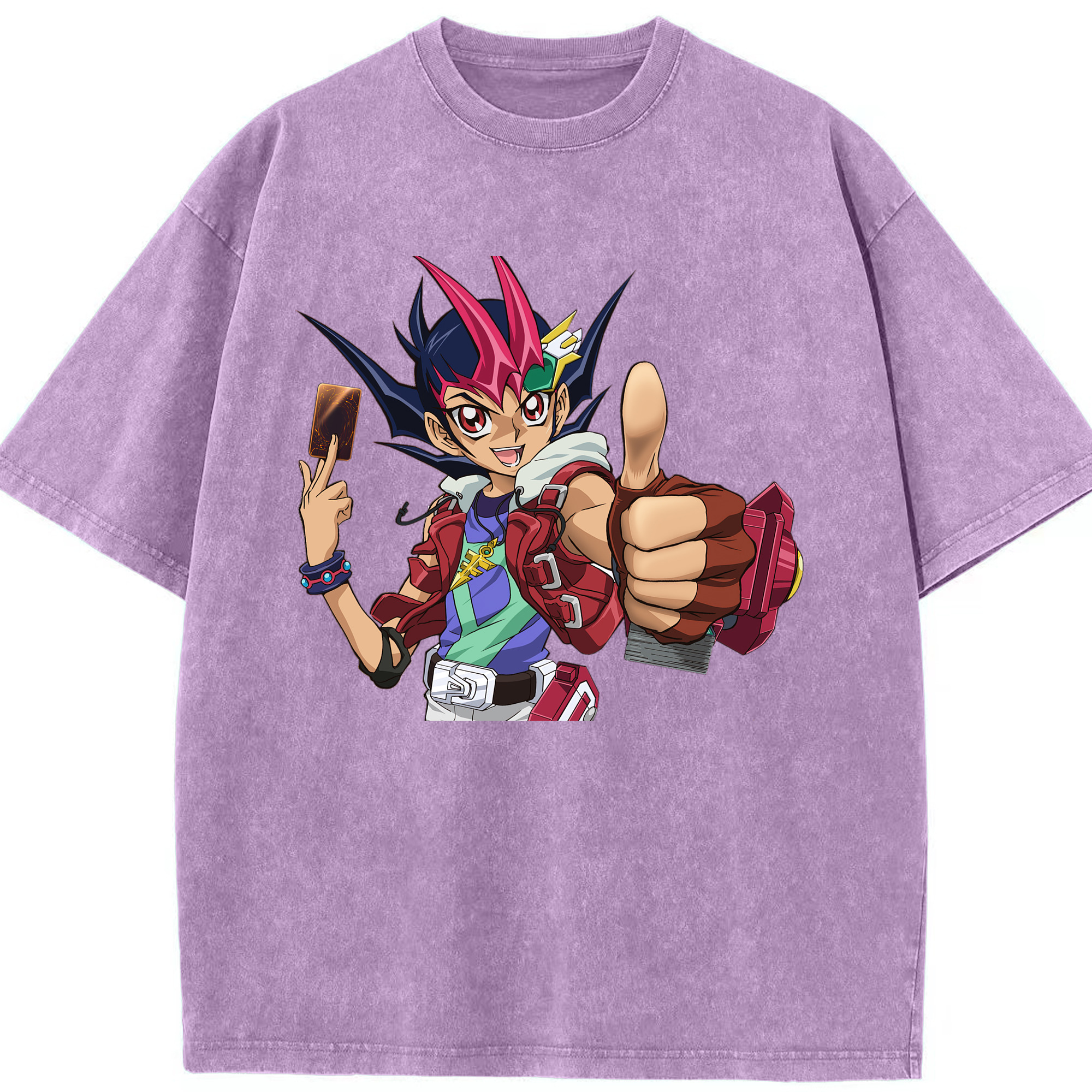 （画像用） 遊☆戯☆王 Yu-Gi-Oh! 綿100% ヴィンテージ風 半袖Tシャツ（フロントプリント）