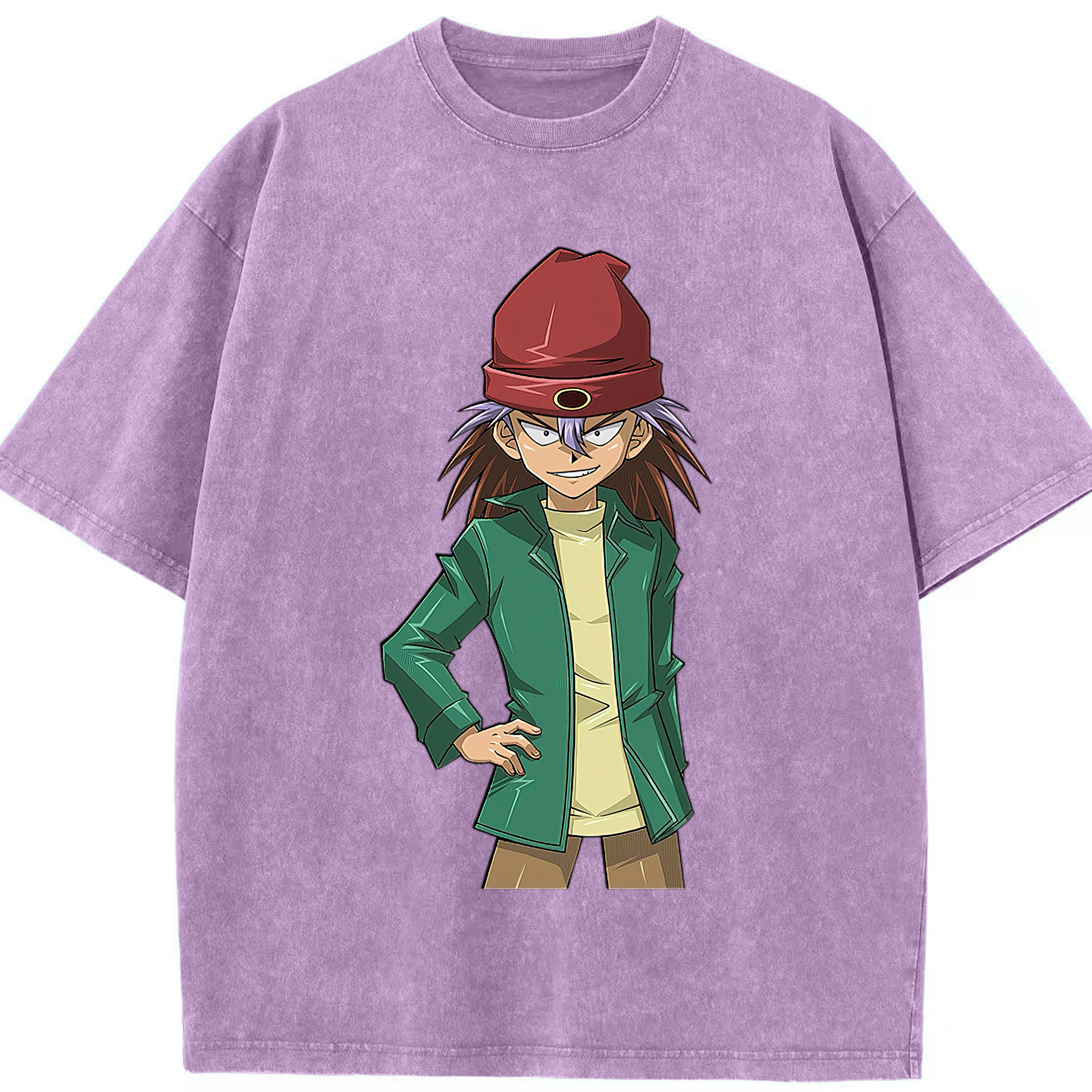 （画像用） 遊☆戯☆王 Yu-Gi-Oh! 綿100% ヴィンテージ風 半袖Tシャツ（フロントプリント）