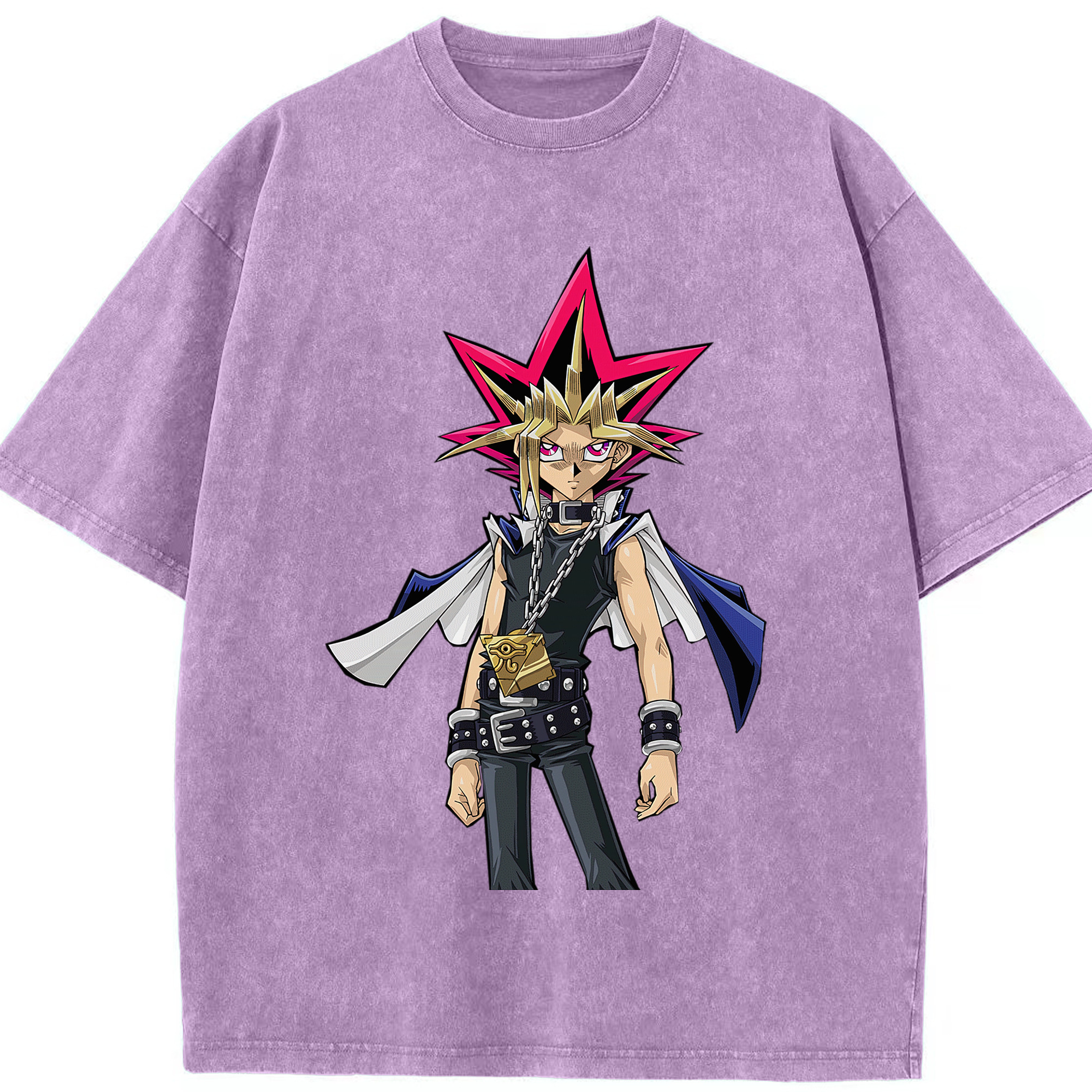 （画像用） 遊☆戯☆王 Yu-Gi-Oh! 綿100% ヴィンテージ風 半袖Tシャツ（フロントプリント）