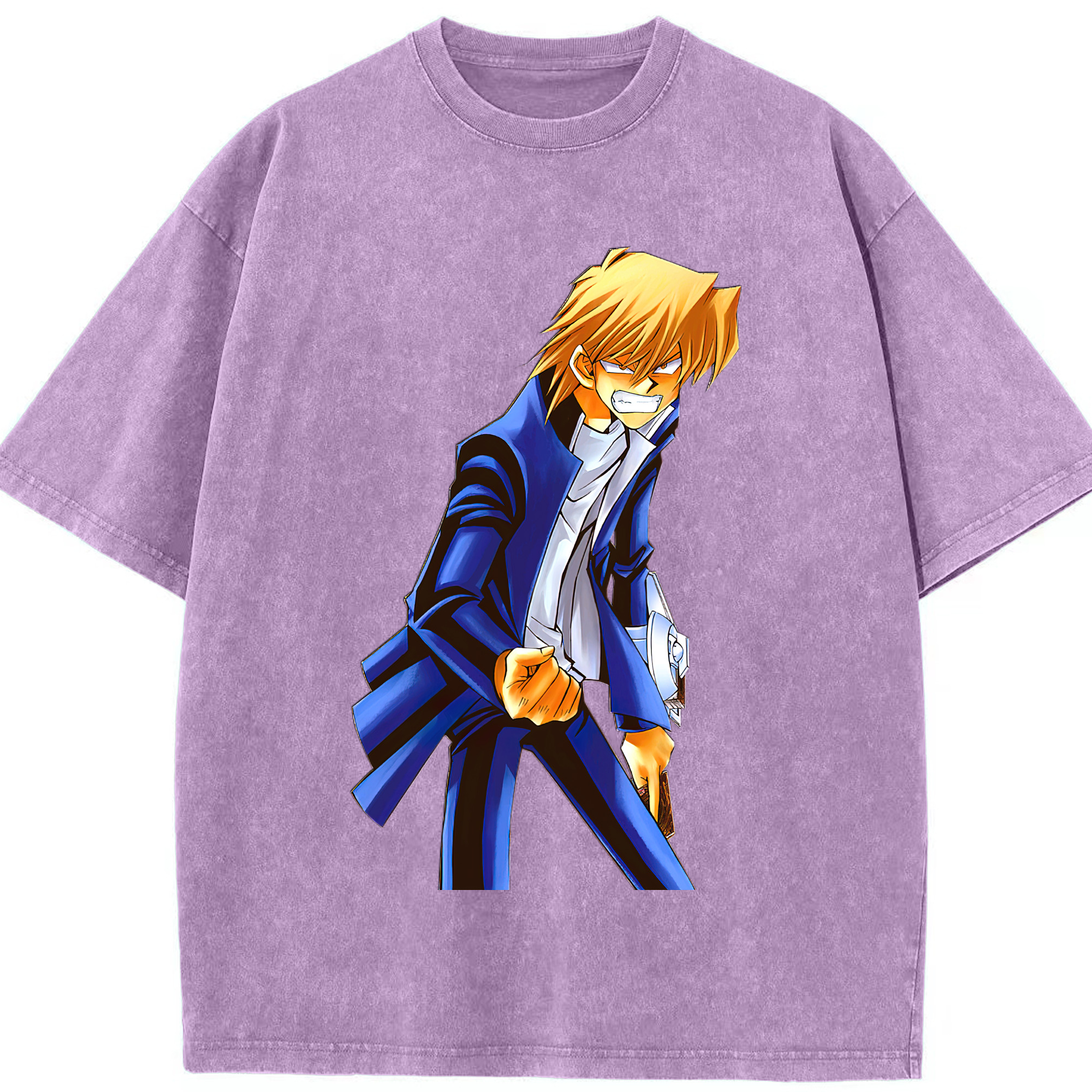（画像用） 遊☆戯☆王 Yu-Gi-Oh! 綿100% ヴィンテージ風 半袖Tシャツ（フロントプリント）