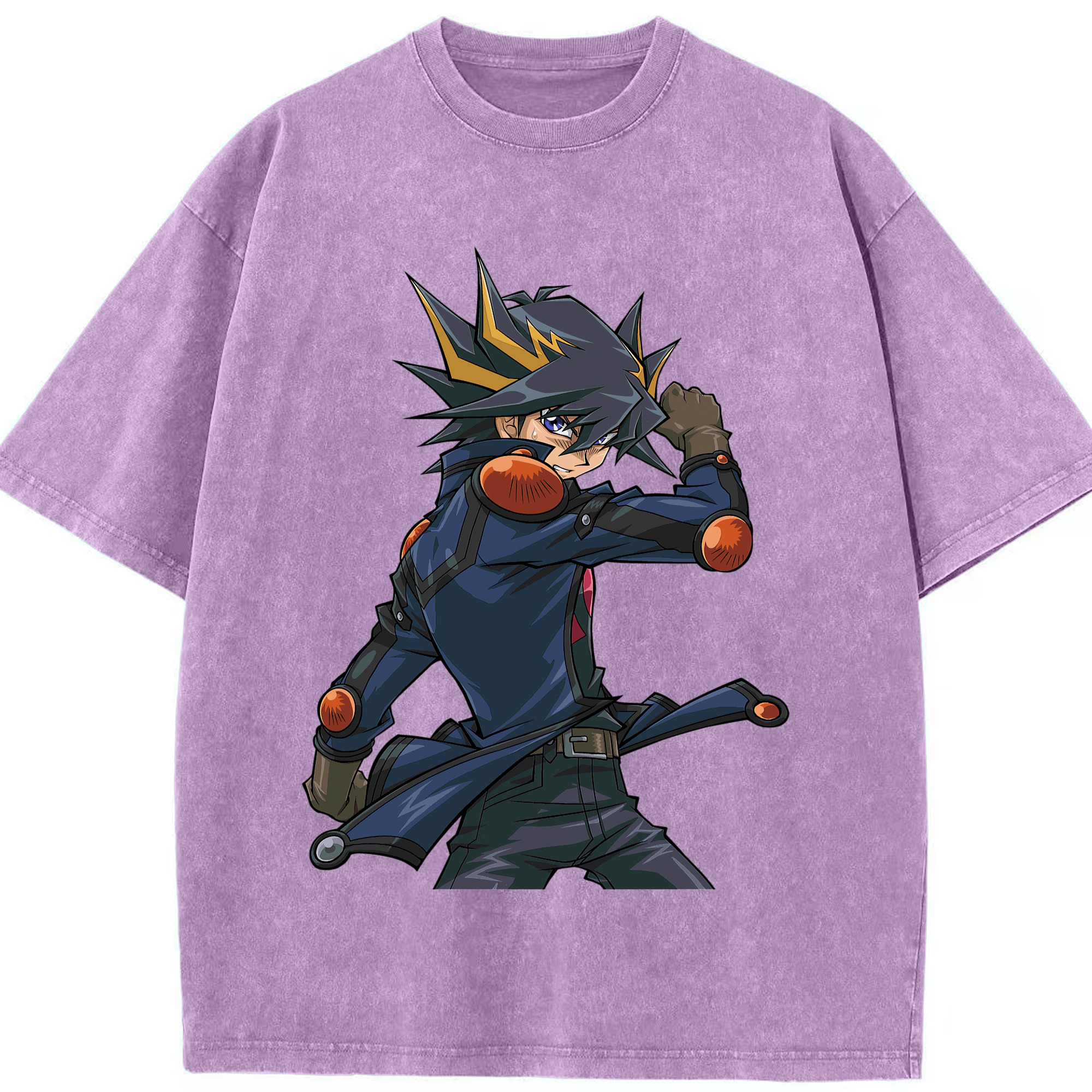 （画像用） 遊☆戯☆王 Yu-Gi-Oh! 綿100% ヴィンテージ風 半袖Tシャツ（フロントプリント）
