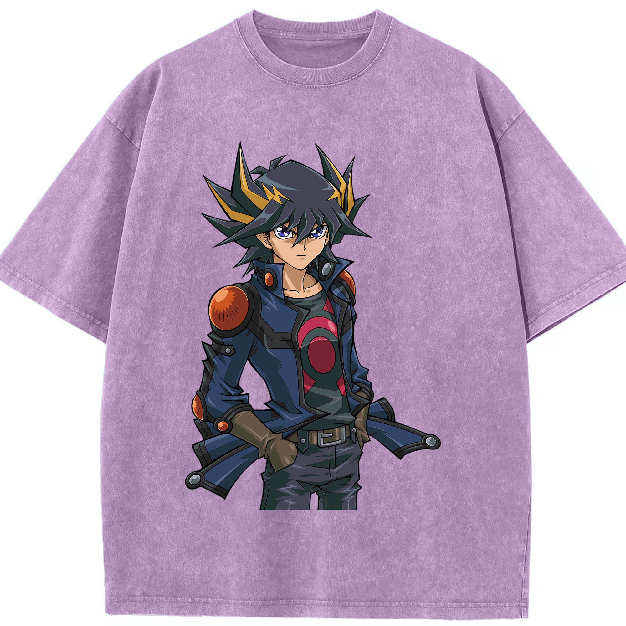 （画像用） 遊☆戯☆王 Yu-Gi-Oh! 綿100% ヴィンテージ風 半袖Tシャツ（フロントプリント）