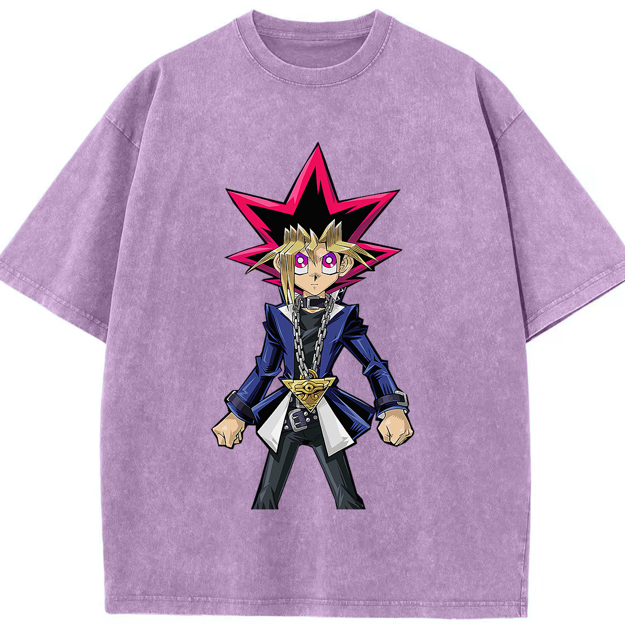 （画像用） 遊☆戯☆王 Yu-Gi-Oh! 綿100% ヴィンテージ風 半袖Tシャツ（フロントプリント）