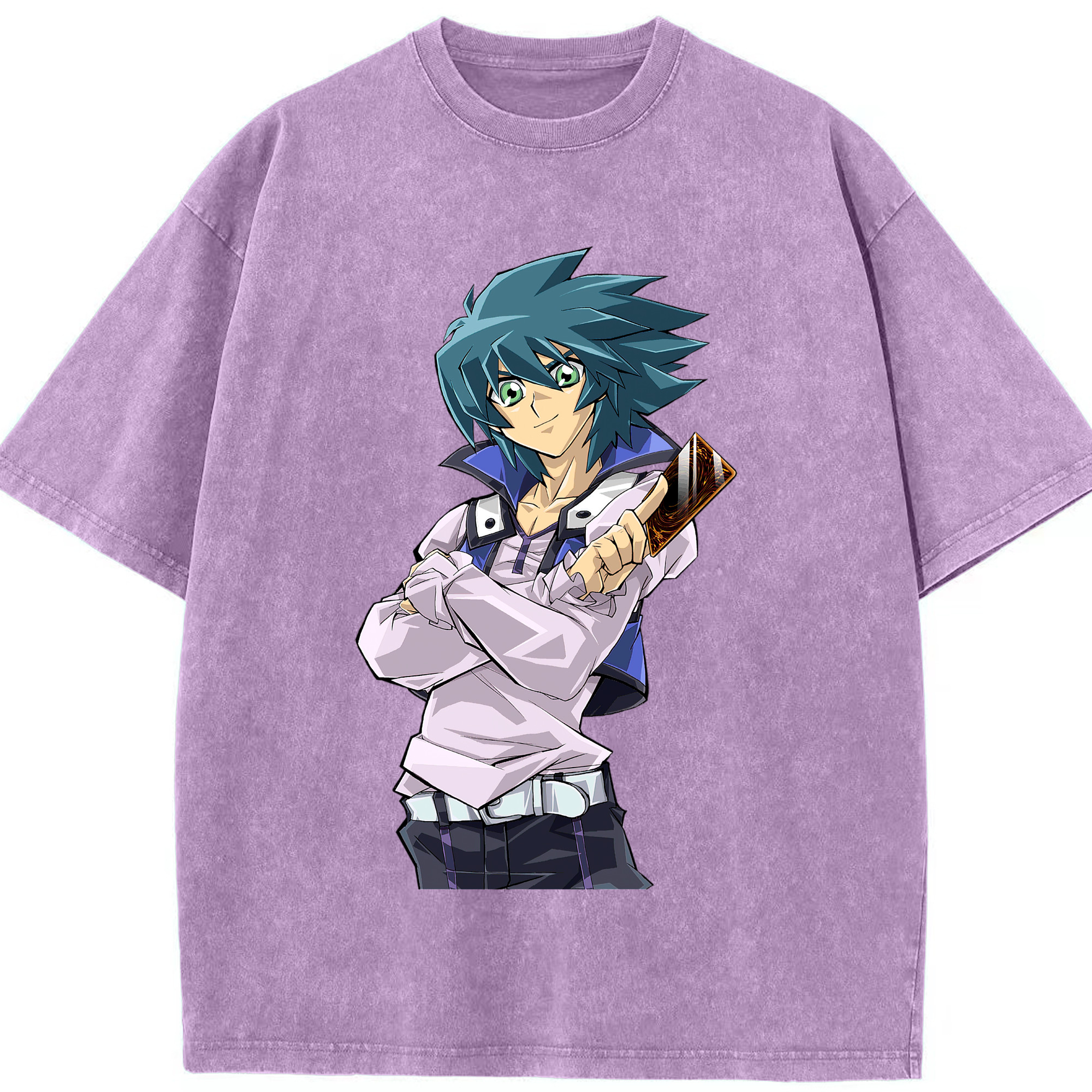 （画像用） 遊☆戯☆王 Yu-Gi-Oh! 綿100% ヴィンテージ風 半袖Tシャツ（フロントプリント）