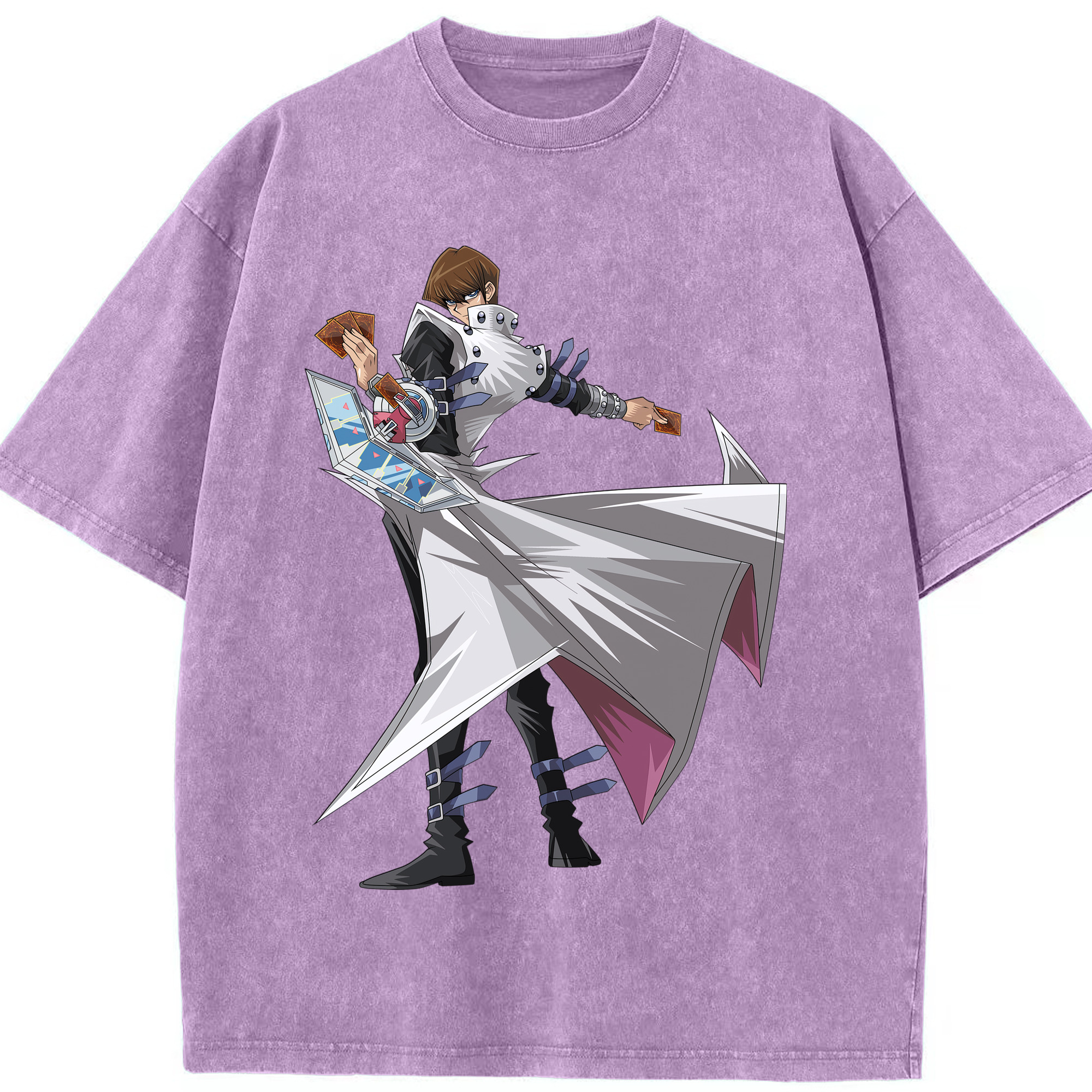 （画像用） 遊☆戯☆王 Yu-Gi-Oh! 綿100% ヴィンテージ風 半袖Tシャツ（フロントプリント）
