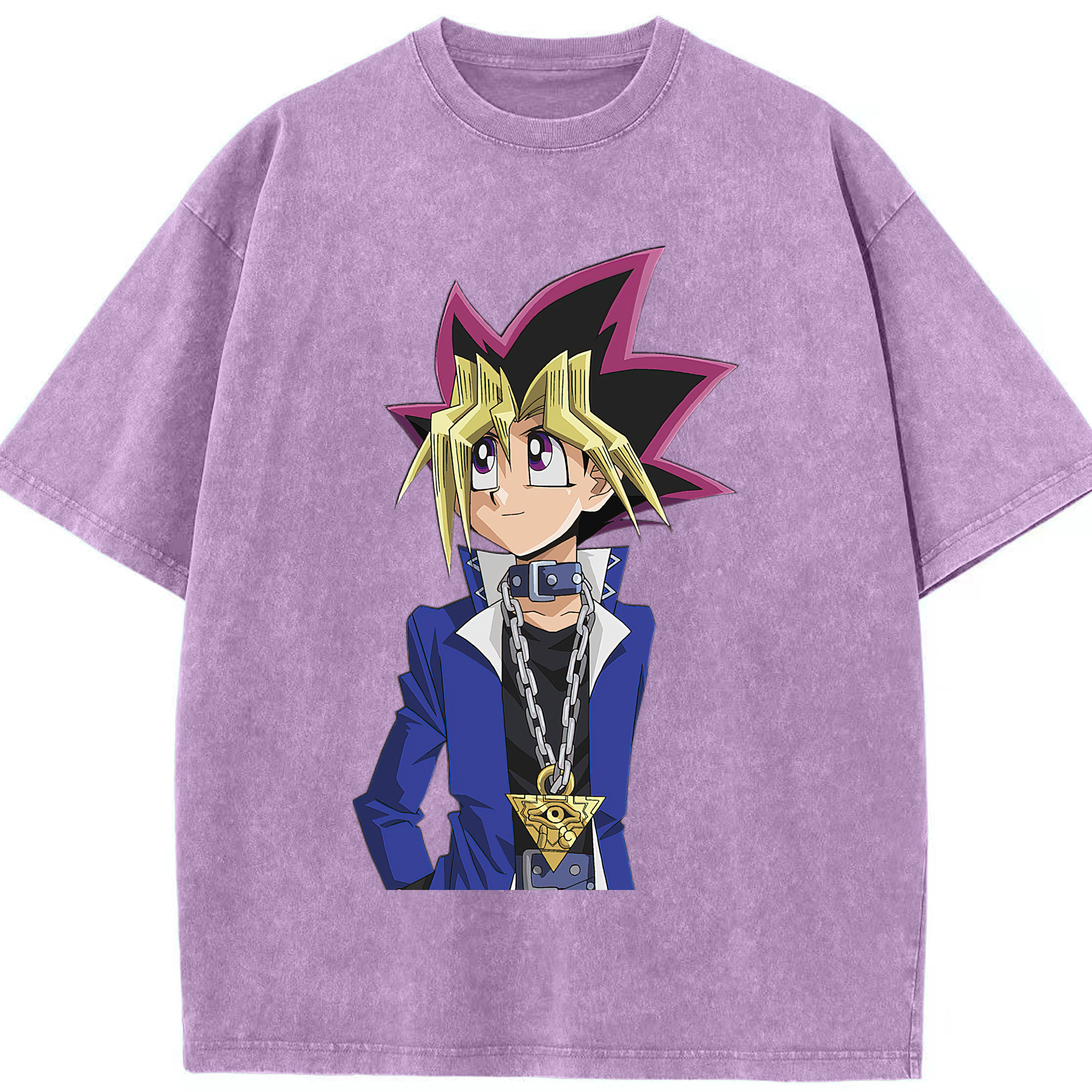 （画像用） 遊☆戯☆王 Yu-Gi-Oh! 綿100% ヴィンテージ風 半袖Tシャツ（フロントプリント）