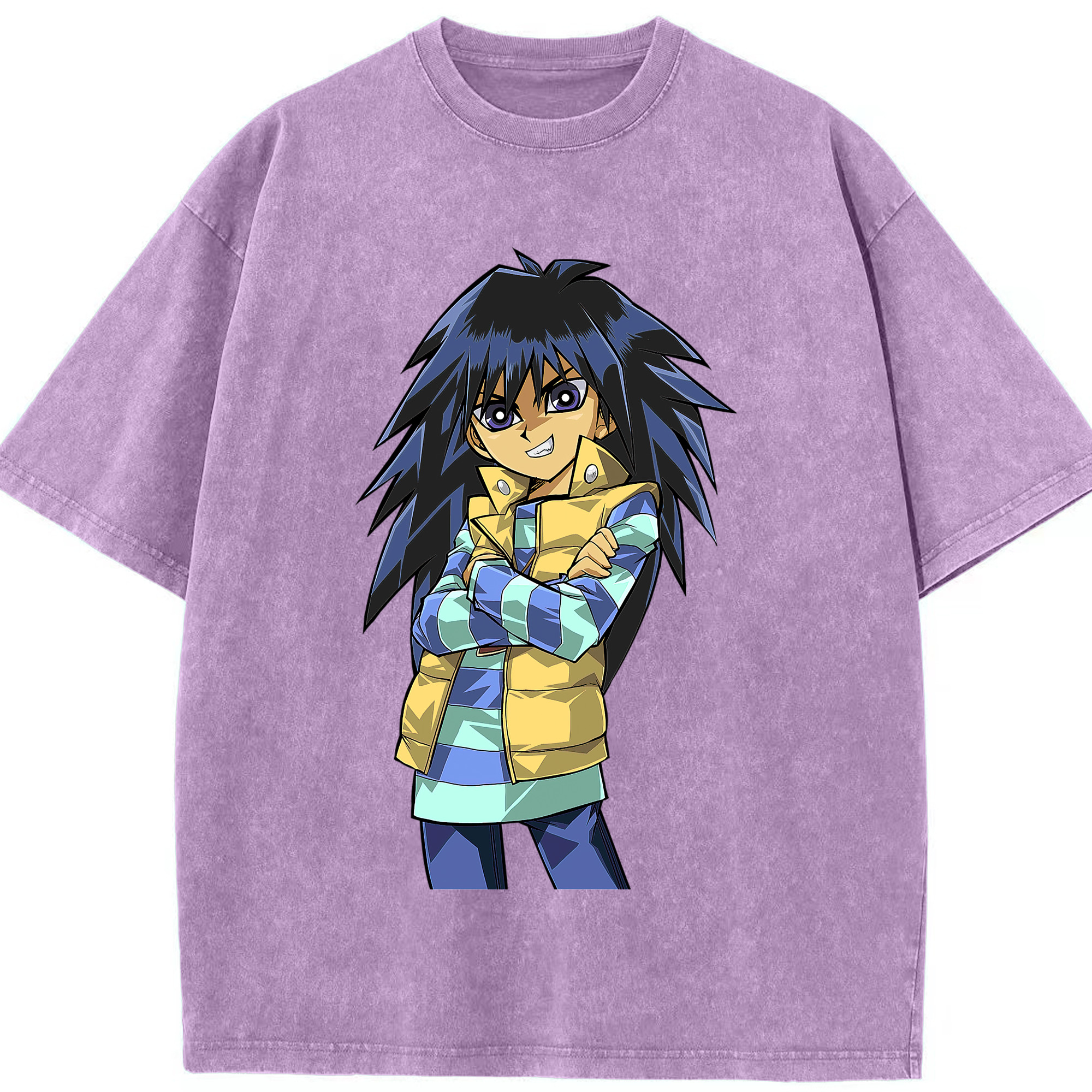 （画像用） 遊☆戯☆王 Yu-Gi-Oh! 綿100% ヴィンテージ風 半袖Tシャツ（フロントプリント）