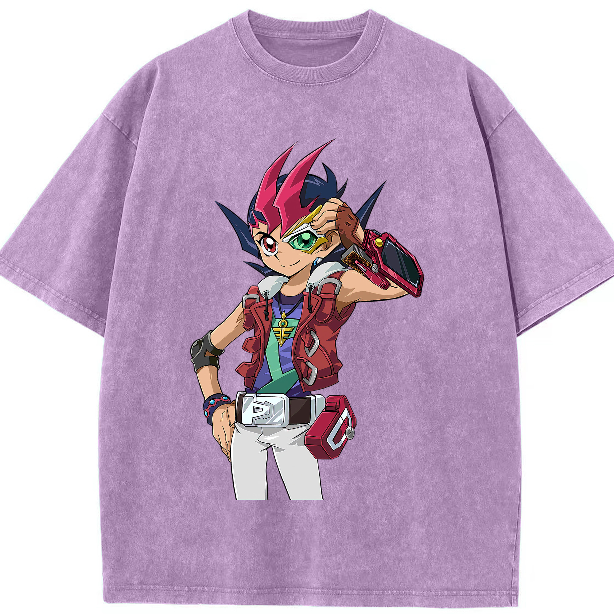 （画像用） 遊☆戯☆王 Yu-Gi-Oh! 綿100% ヴィンテージ風 半袖Tシャツ（フロントプリント）