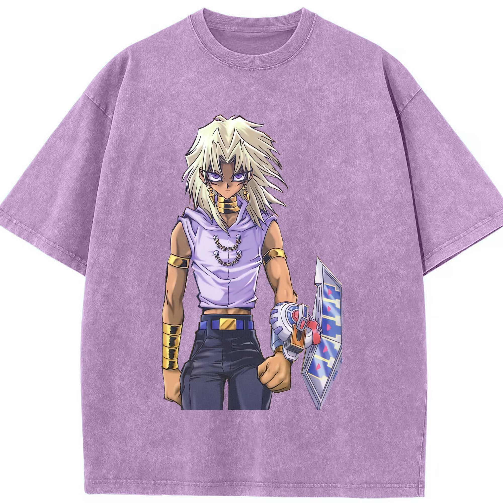 （画像用） 遊☆戯☆王 Yu-Gi-Oh! 綿100% ヴィンテージ風 半袖Tシャツ（フロントプリント）