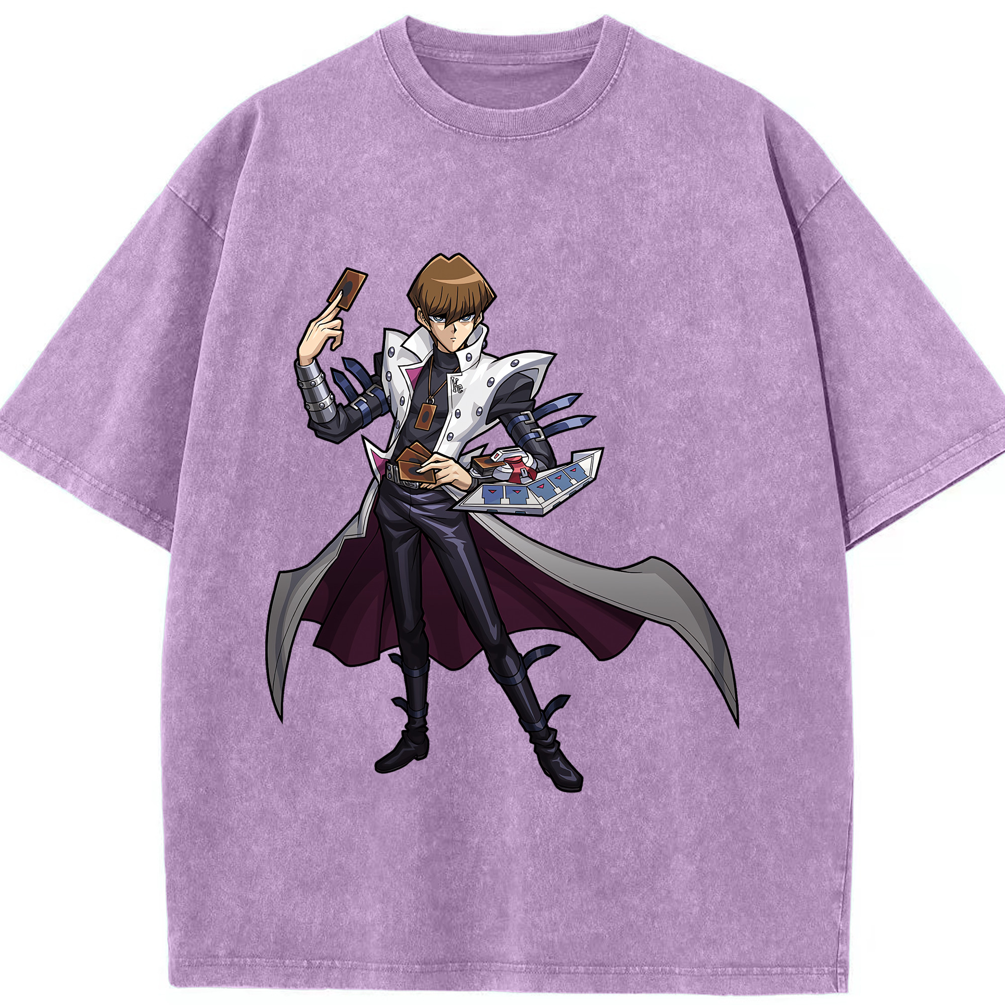 （画像用） 遊☆戯☆王 Yu-Gi-Oh! 綿100% ヴィンテージ風 半袖Tシャツ（フロントプリント）