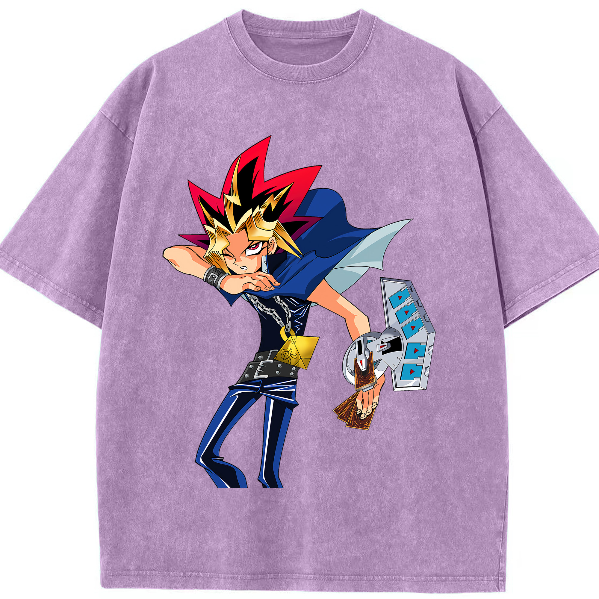 （画像用） 遊☆戯☆王 Yu-Gi-Oh! 綿100% ヴィンテージ風 半袖Tシャツ（フロントプリント）