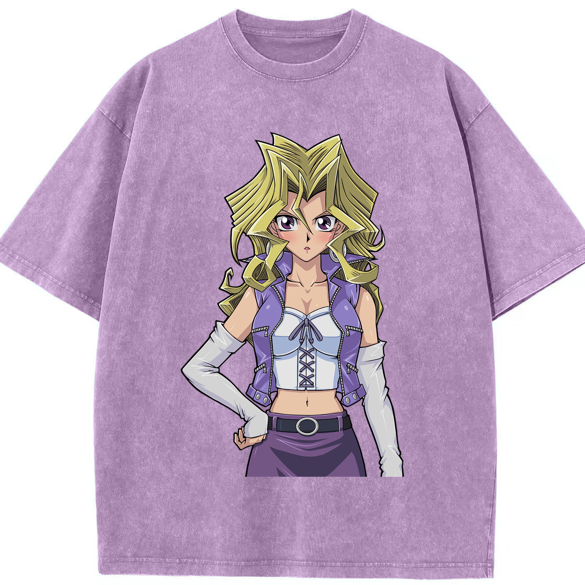 （画像用） 遊☆戯☆王 Yu-Gi-Oh! 綿100% ヴィンテージ風 半袖Tシャツ（フロントプリント）