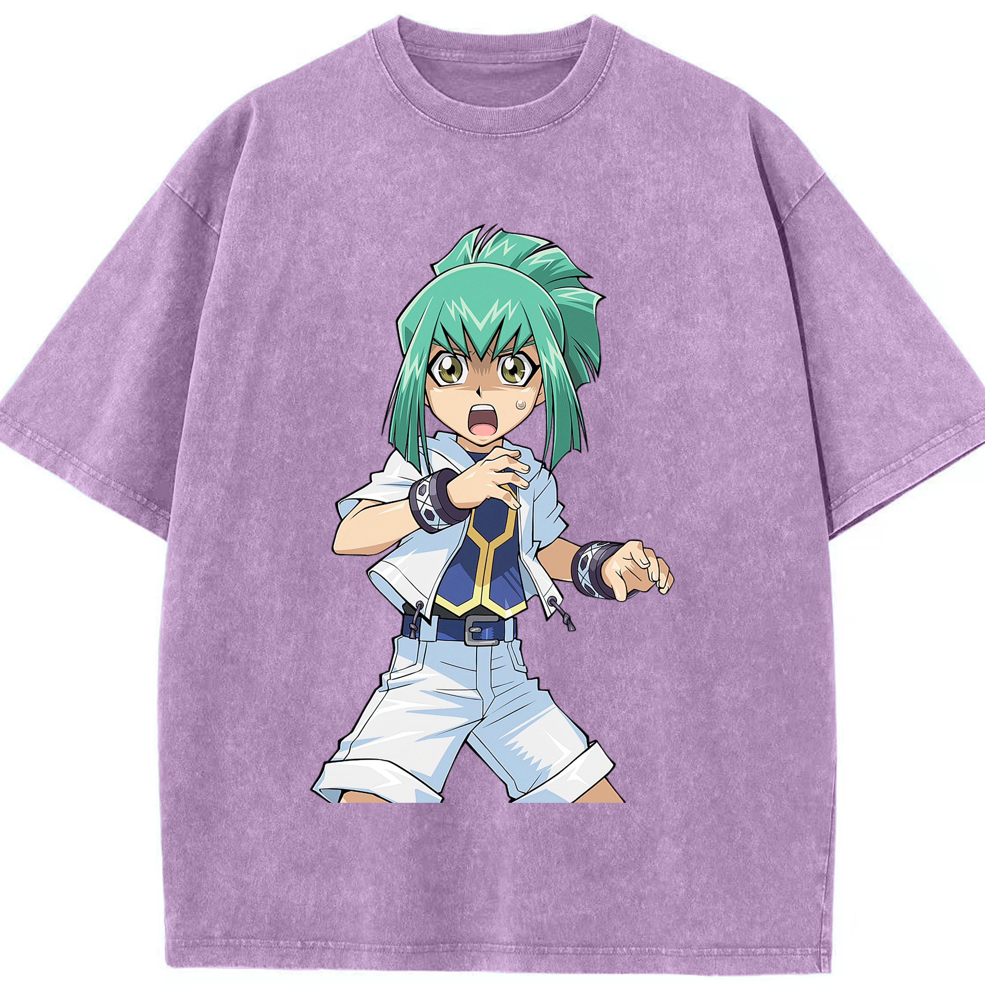 （画像用） 遊☆戯☆王 Yu-Gi-Oh! 綿100% ヴィンテージ風 半袖Tシャツ（フロントプリント）