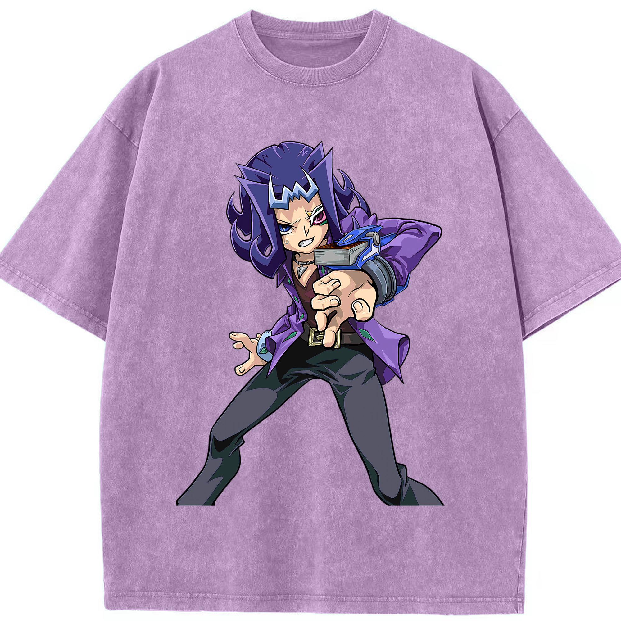 （画像用） 遊☆戯☆王 Yu-Gi-Oh! 綿100% ヴィンテージ風 半袖Tシャツ（フロントプリント）
